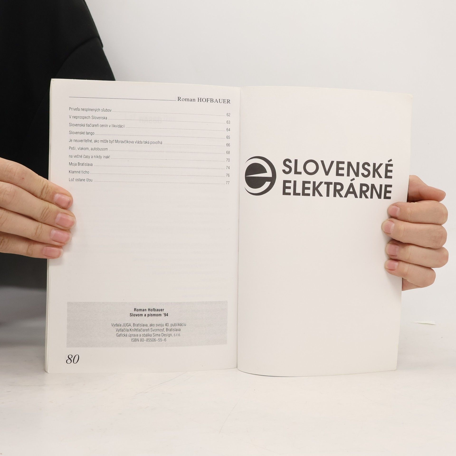 Roman Hofbauer Slovom a písmom '94