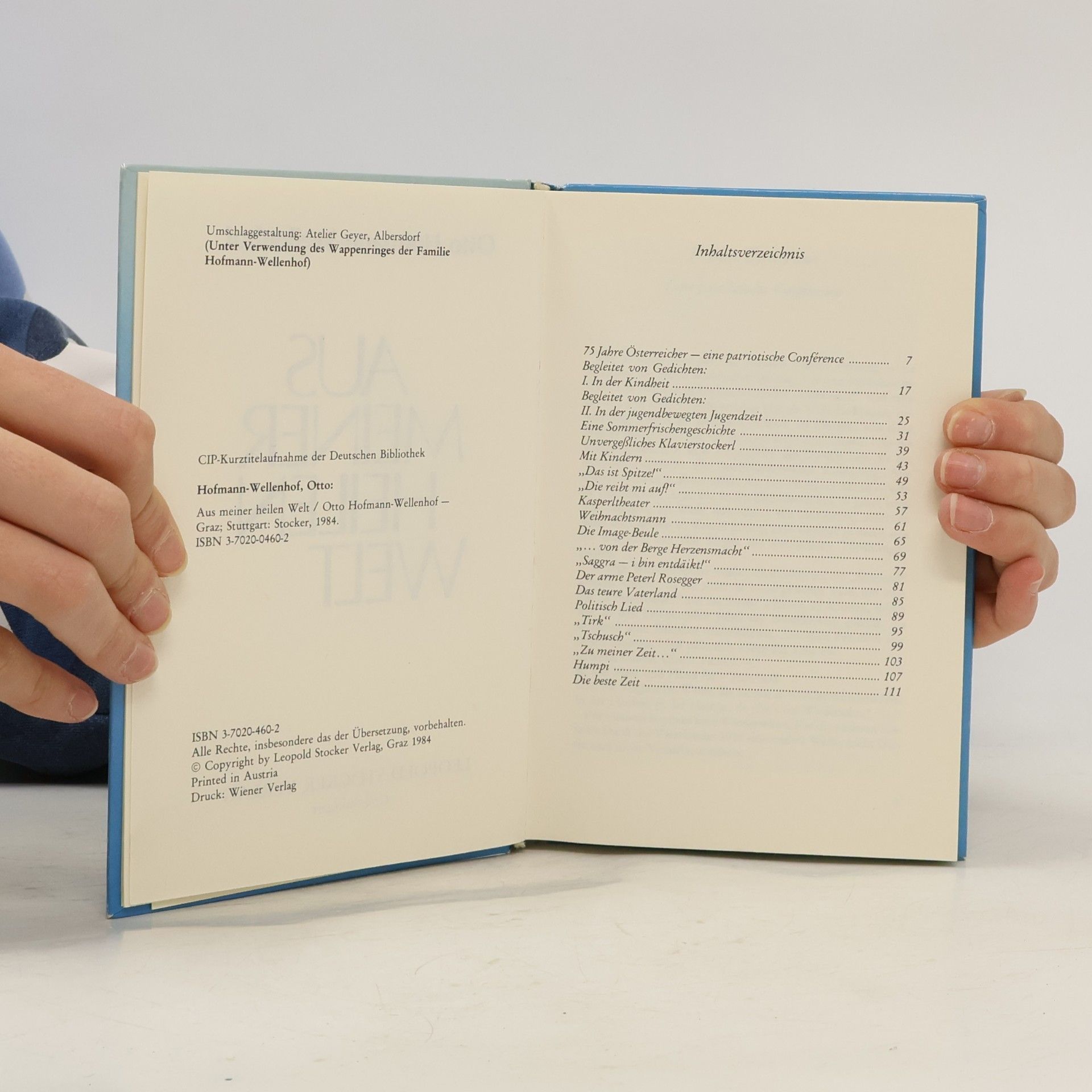 Otto Hofmann-Wellenhof Aus meiner heilen Welt