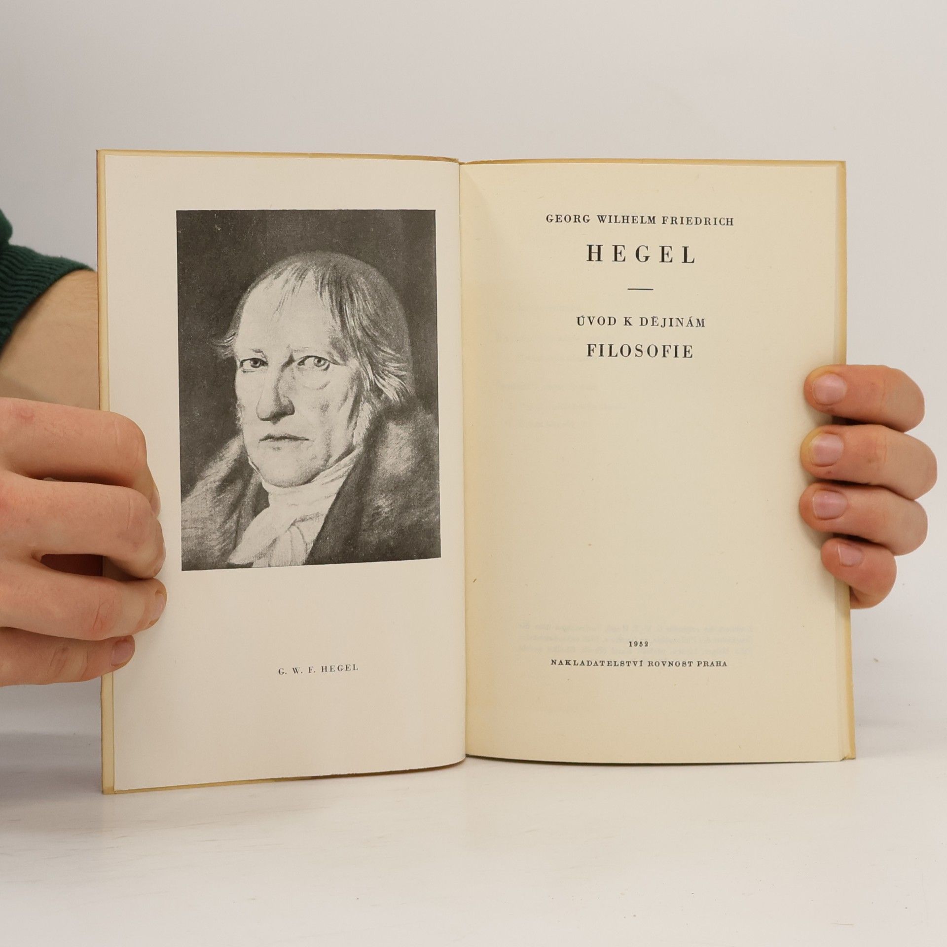 Georg Wilhelm Friedrich Hegel Úvod k dějinám filosofie