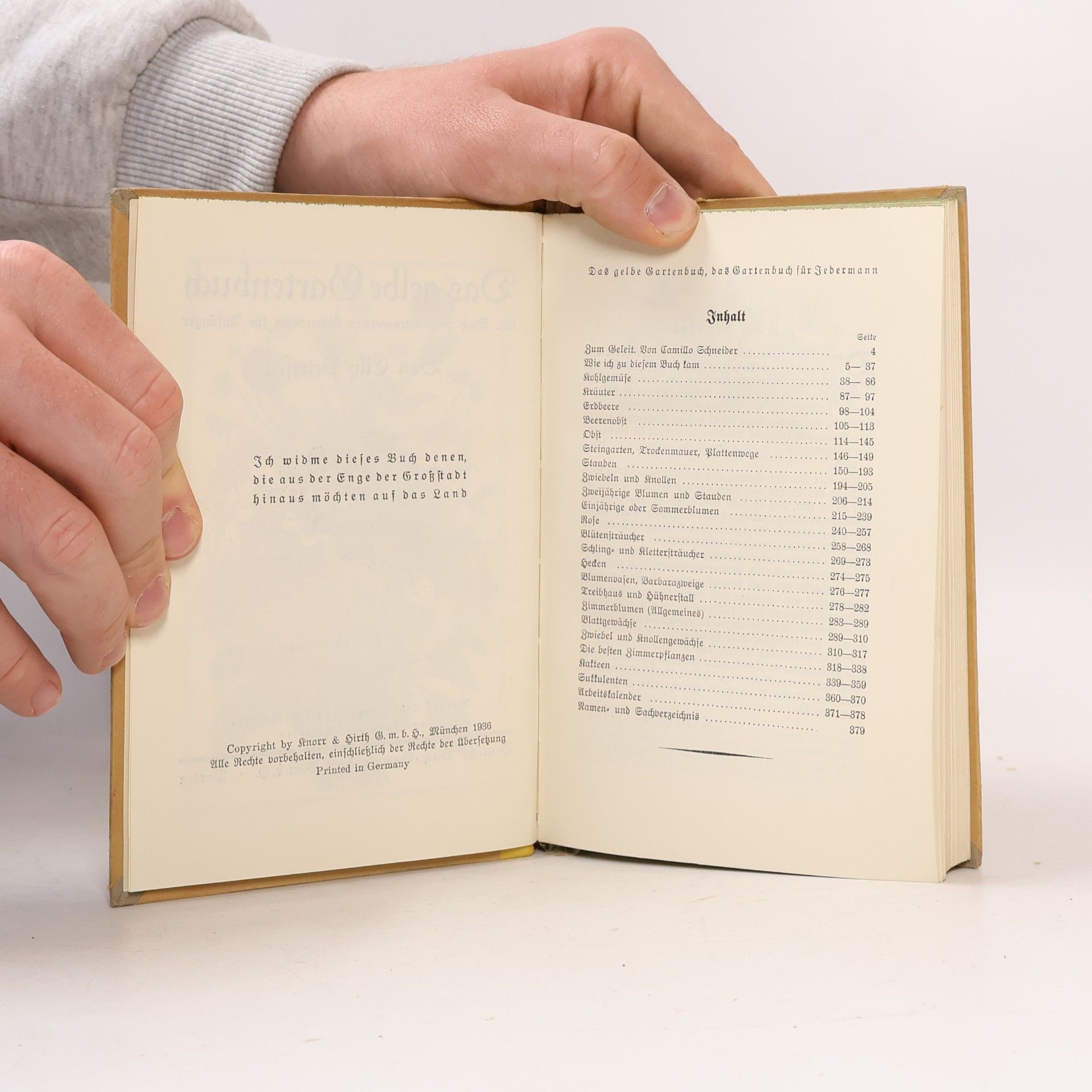 Elly Petersen Das gelbe Gartenbuch