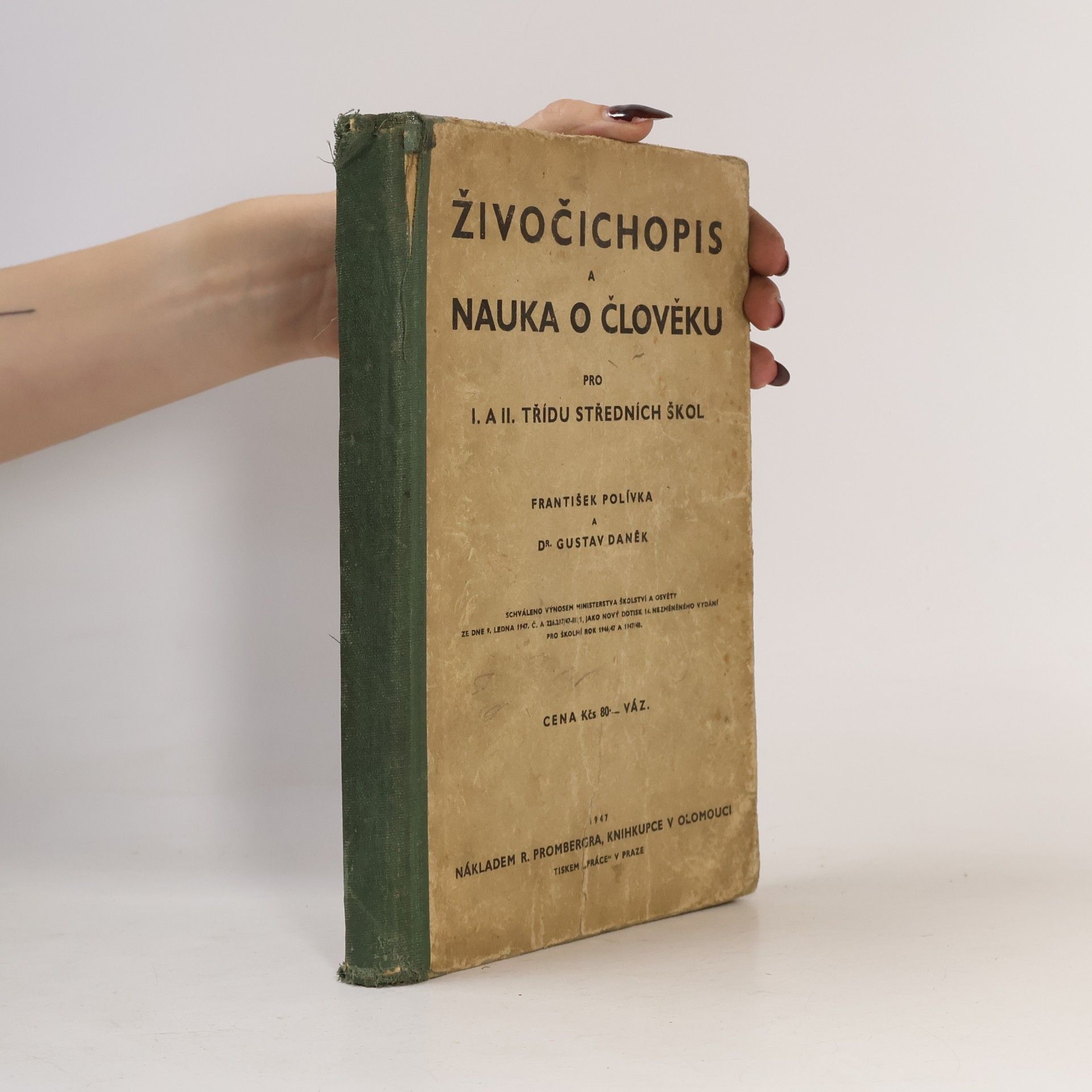 Živočichopis a nauka o člověku pro I. a II. třídu středních škol