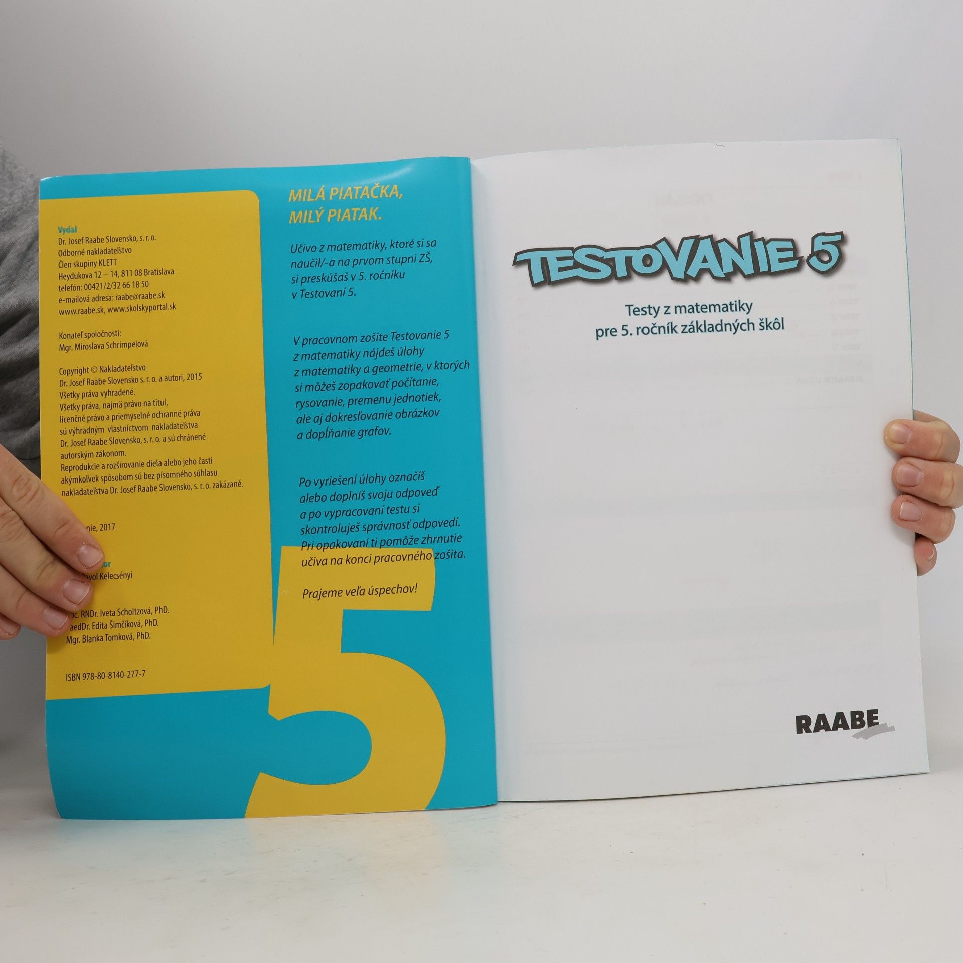 Various authors Testovanie z matematiky. testy pre 5. ročník základnej školy