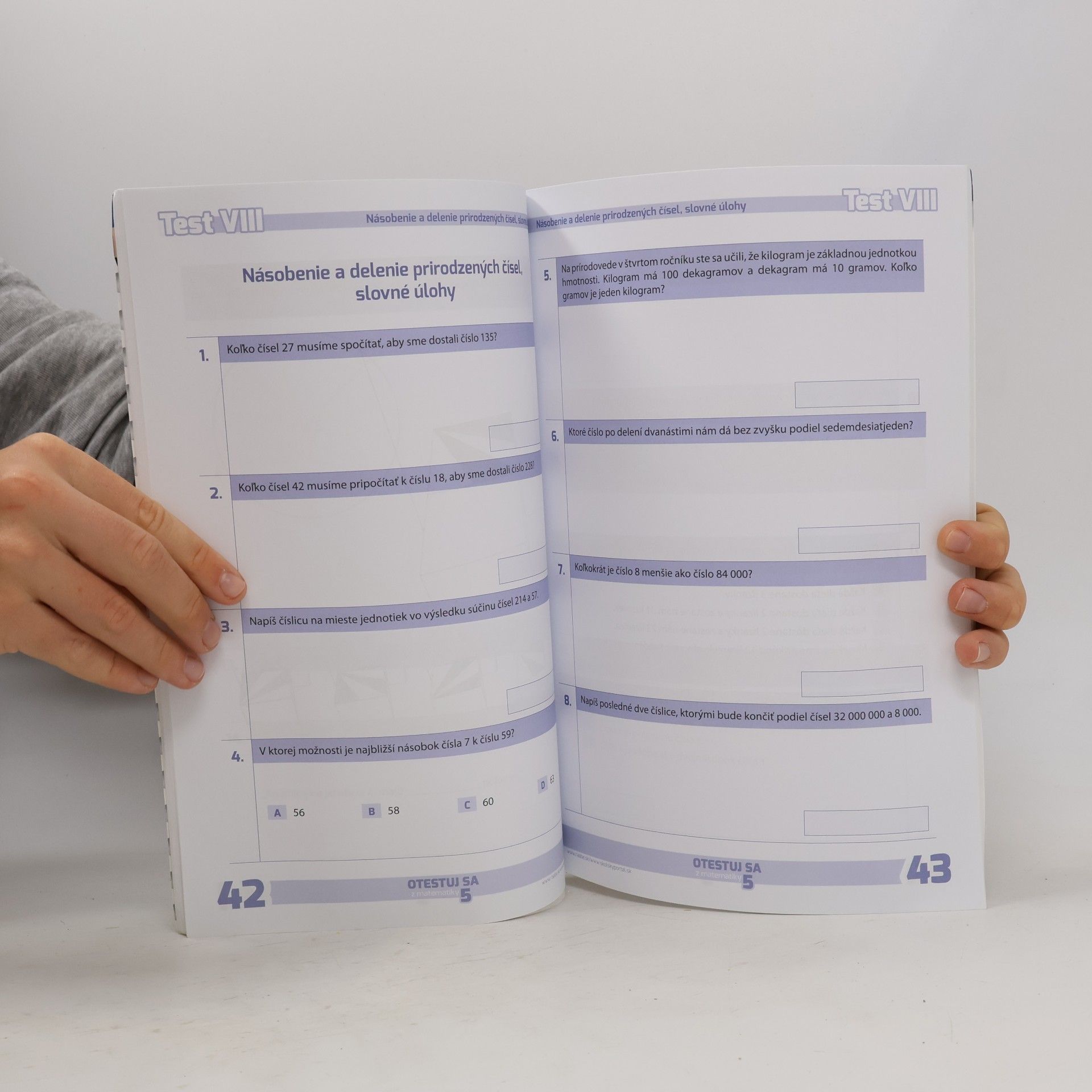 Bodláková Silvia oTESTUJ SA z matematiky 5