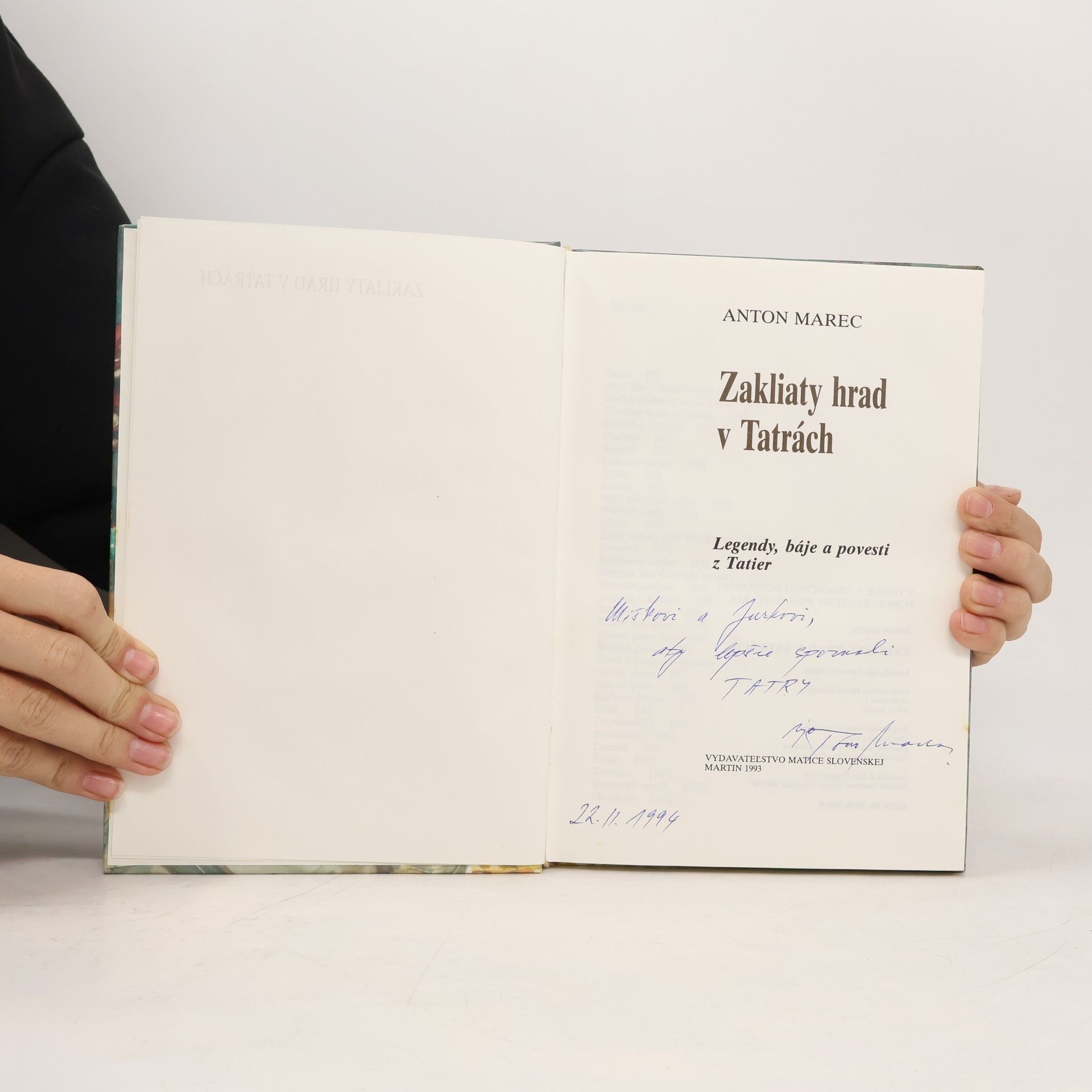 Anton Marec Zakliaty hrad v Tatrách