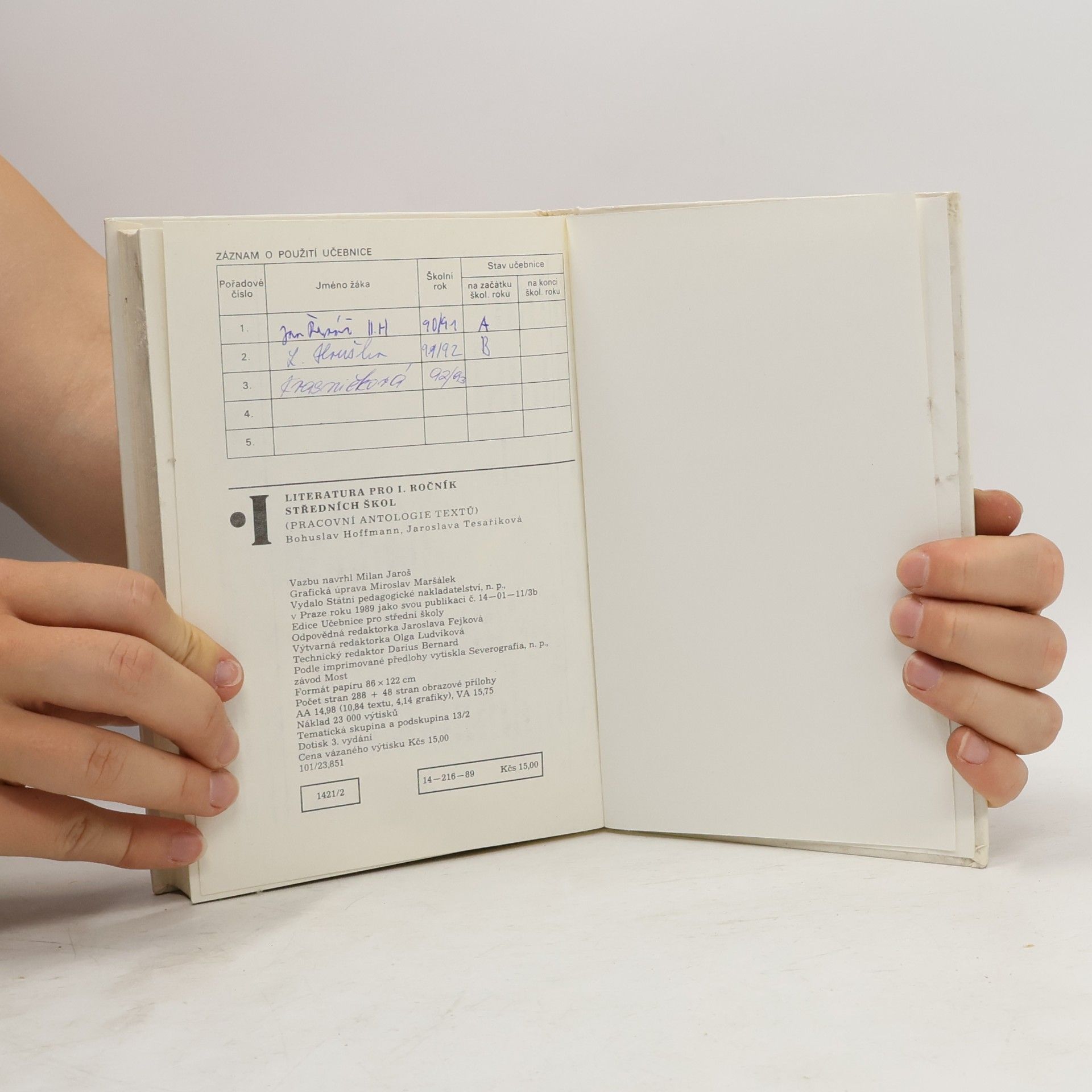 Bohuslav Hoffmann Literatura I.