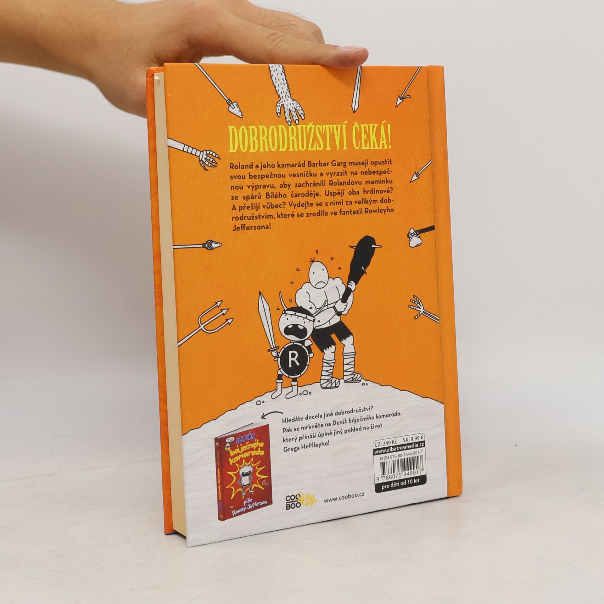 Jeff Kinney Dobrodružství báječných kamarádů. Píše Rowley Jefferson