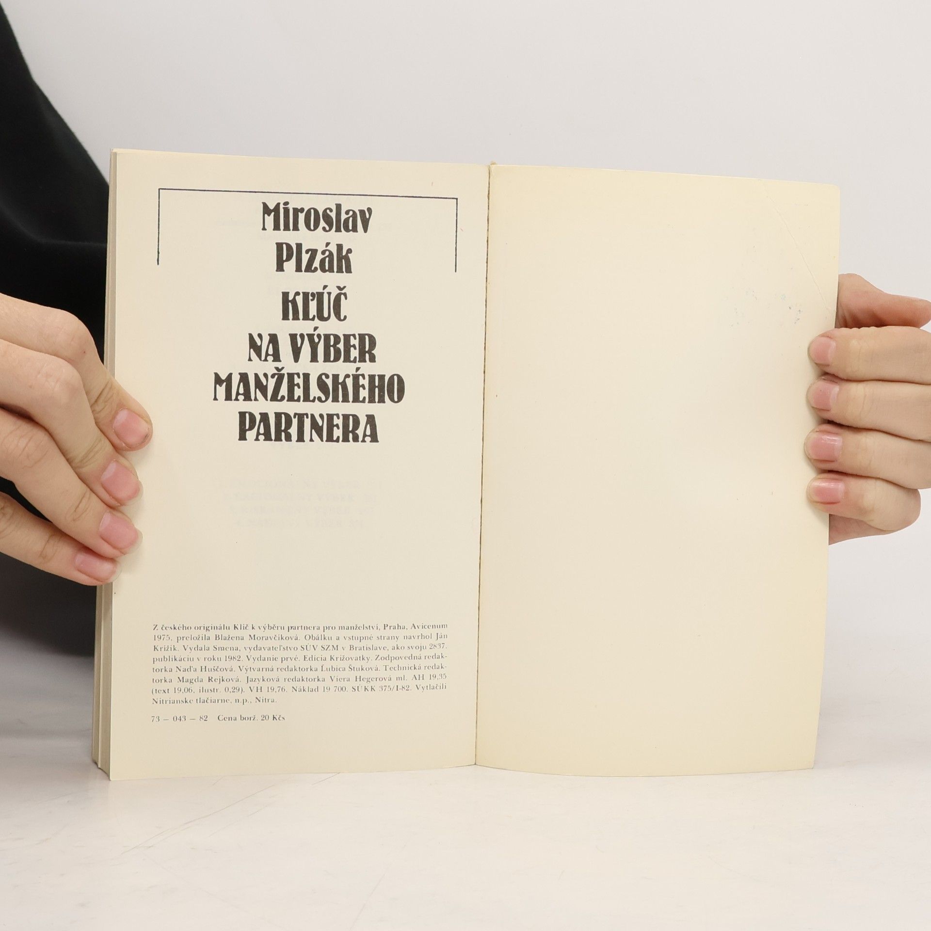 Miroslav Plzák Klúč na výber manželského partnera