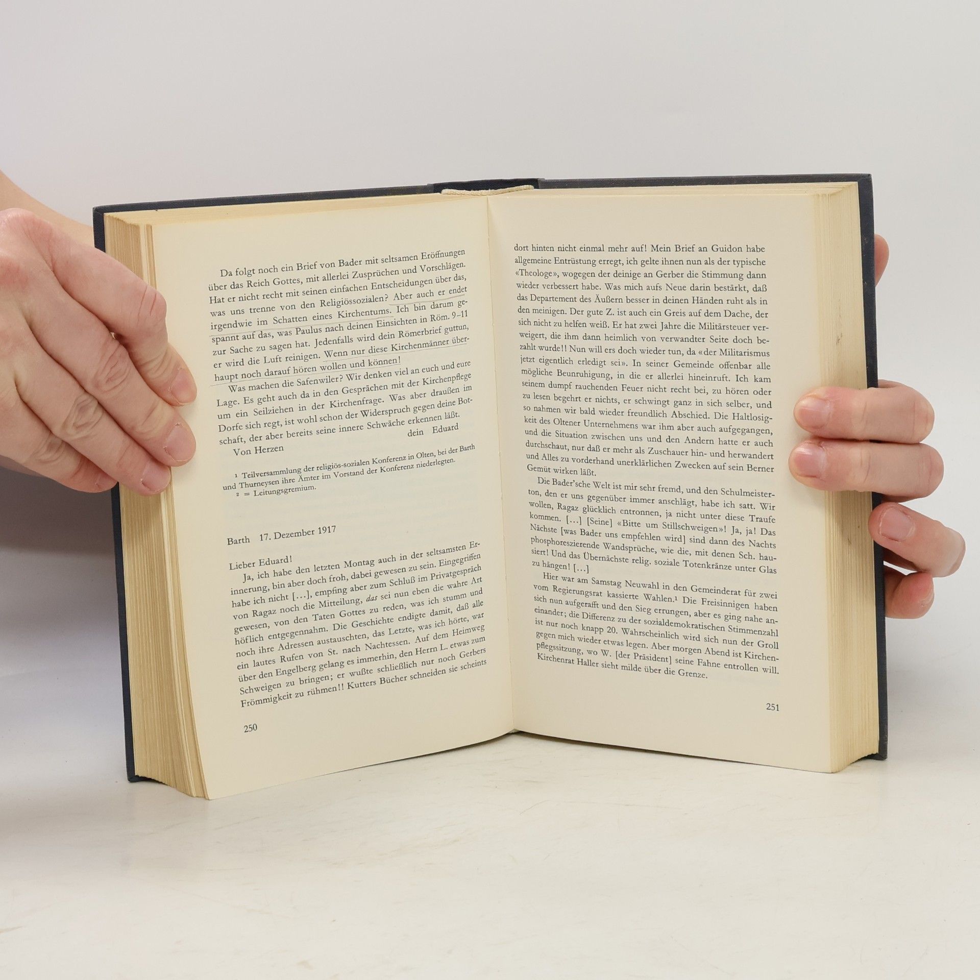 Karl Barth Karl Barth-Eduard Thurneysen, Briefwechsel. Briefwechsel I. 1913-1921