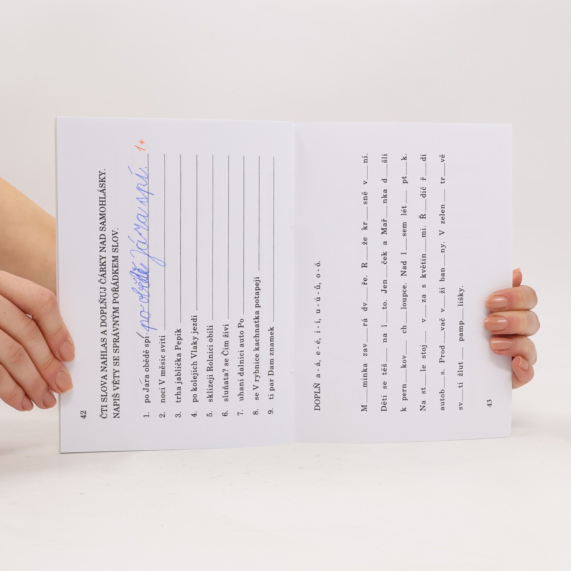 Zelinková Olga Cvičení pro dyslektiky I. - Rozlišování krátkých a dlouhých samohlásek
