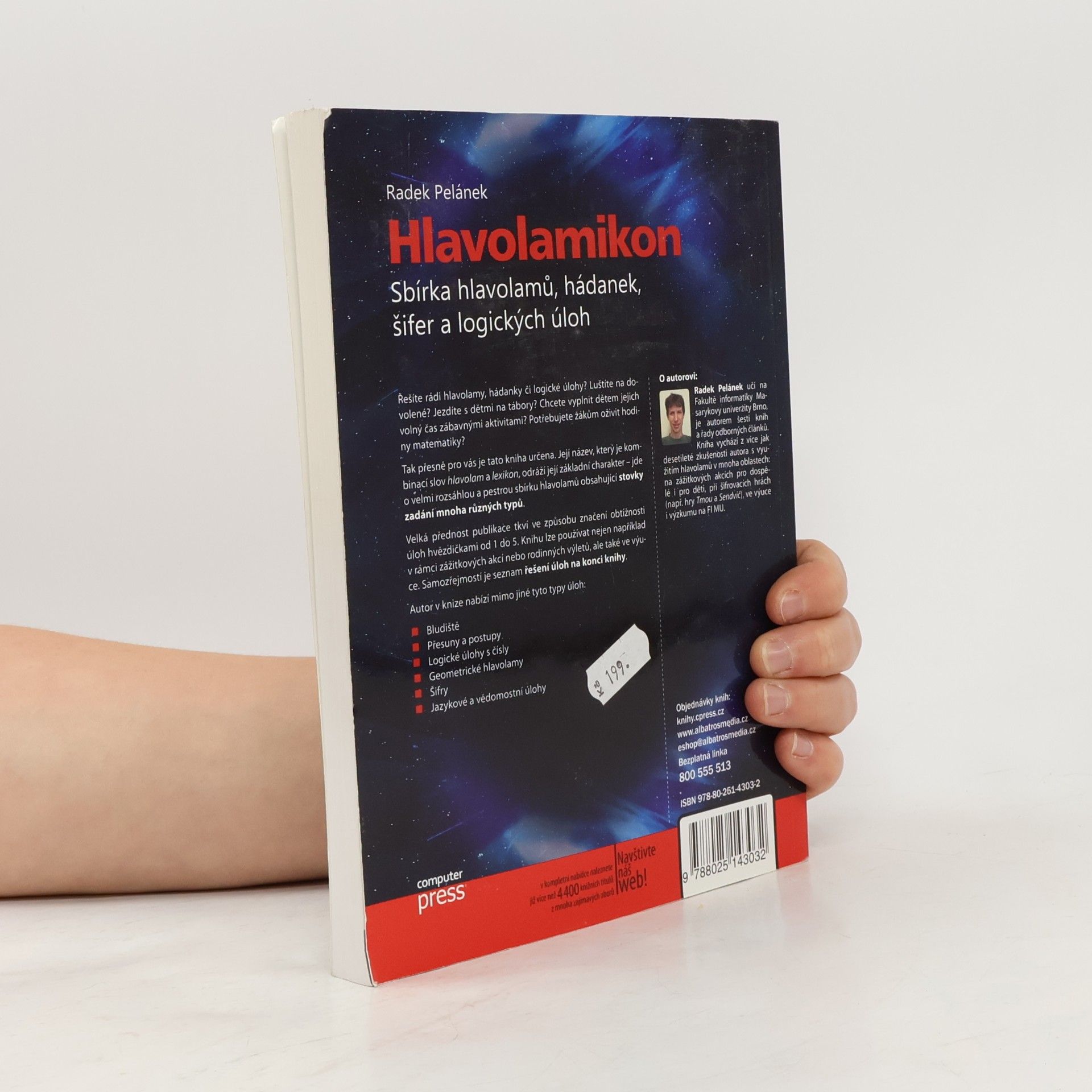 Radek Pelánek Hlavolamikon. Sbírka hlavolamů, hádanek, šifer a logických úloh