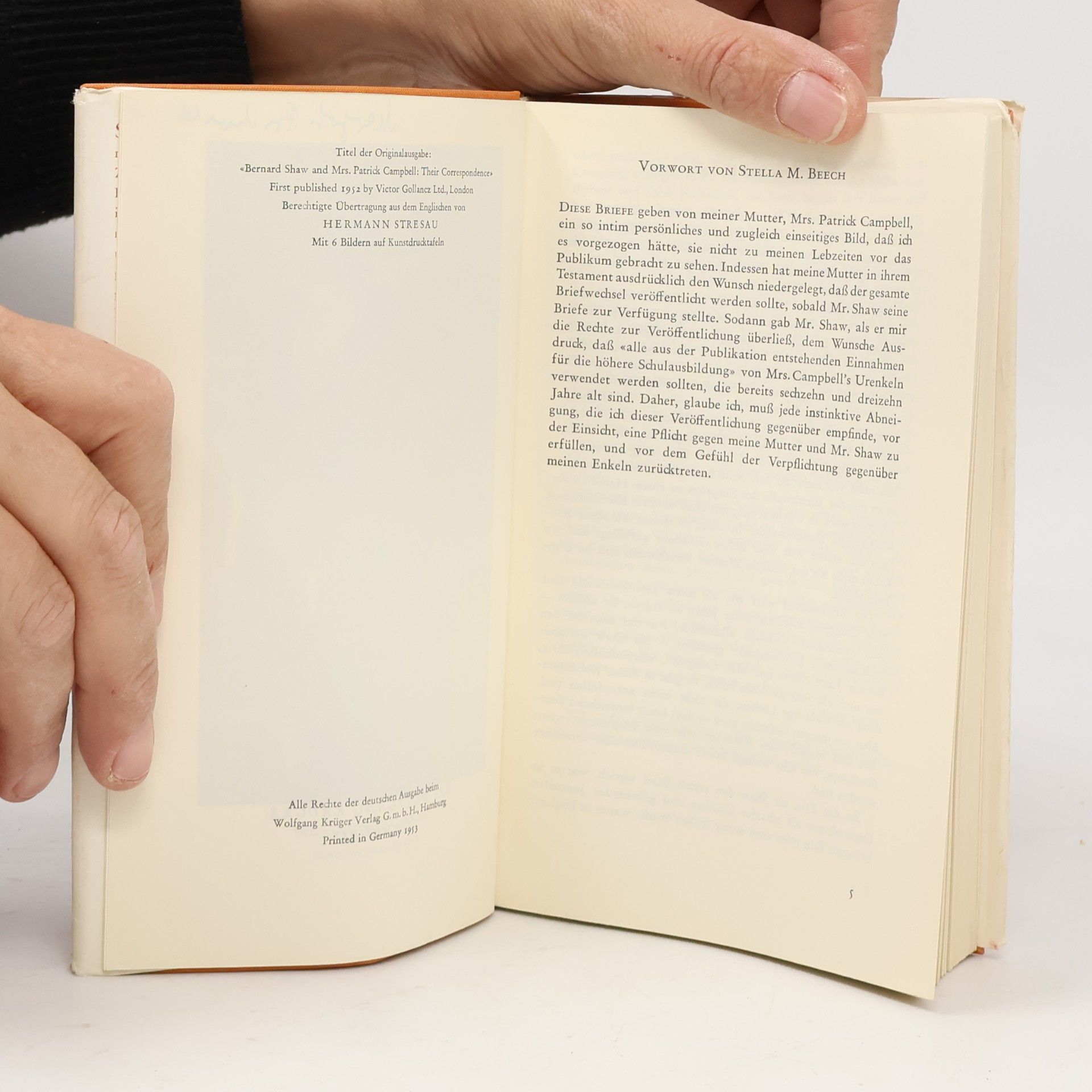 G. B. Shaw Briefwechsel mit seiner Freundin Stella Patrick Campbell