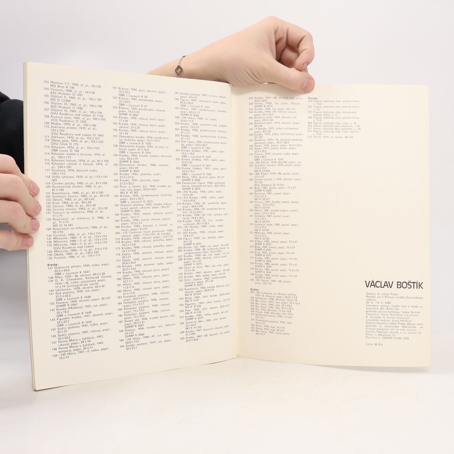Václav Boštík Václav Boštík : [Výběr z výtvarného díla] : Katalog výstavy, Praha 30. 3.-14. 5. 1989