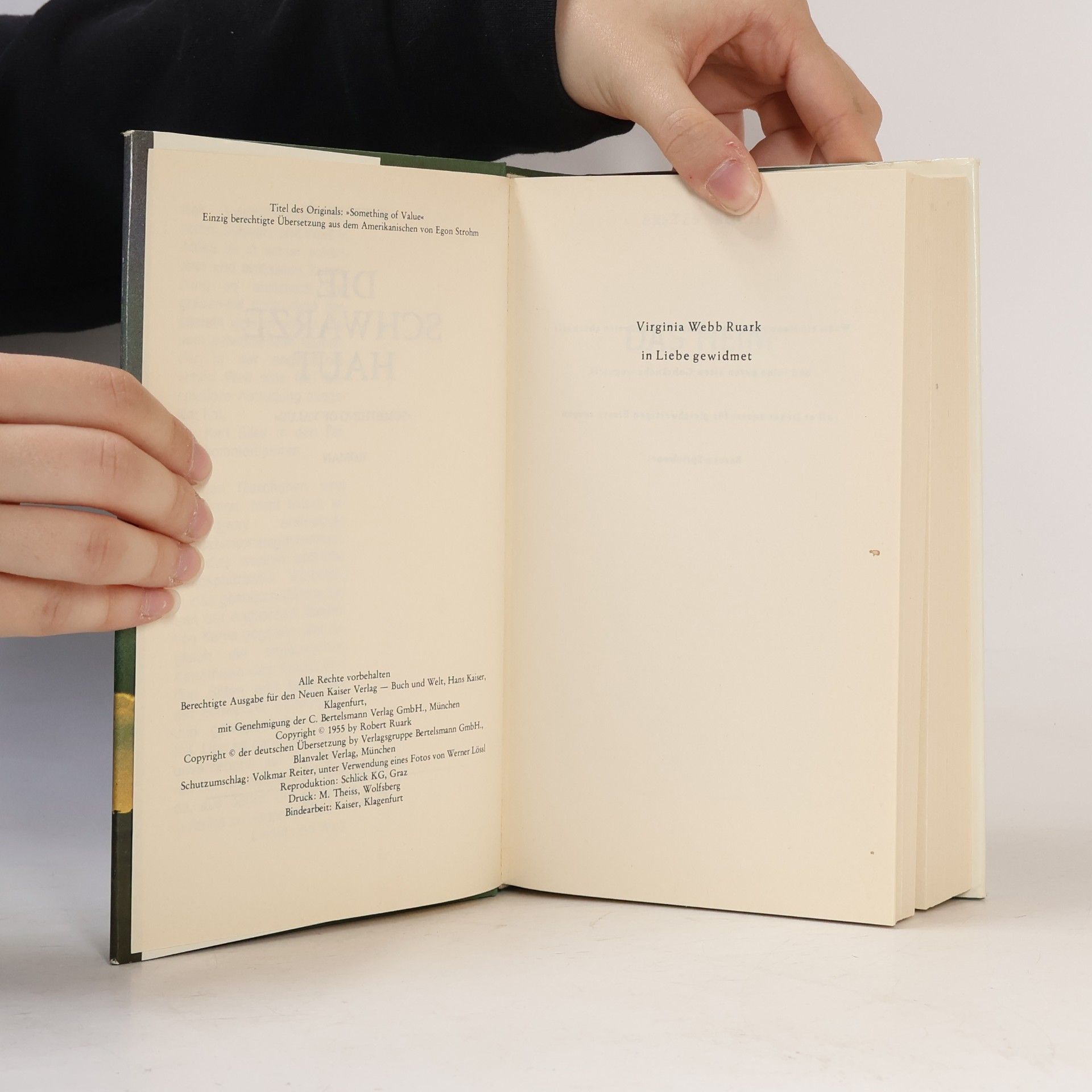 Robert Ruark Die schwarze Haut