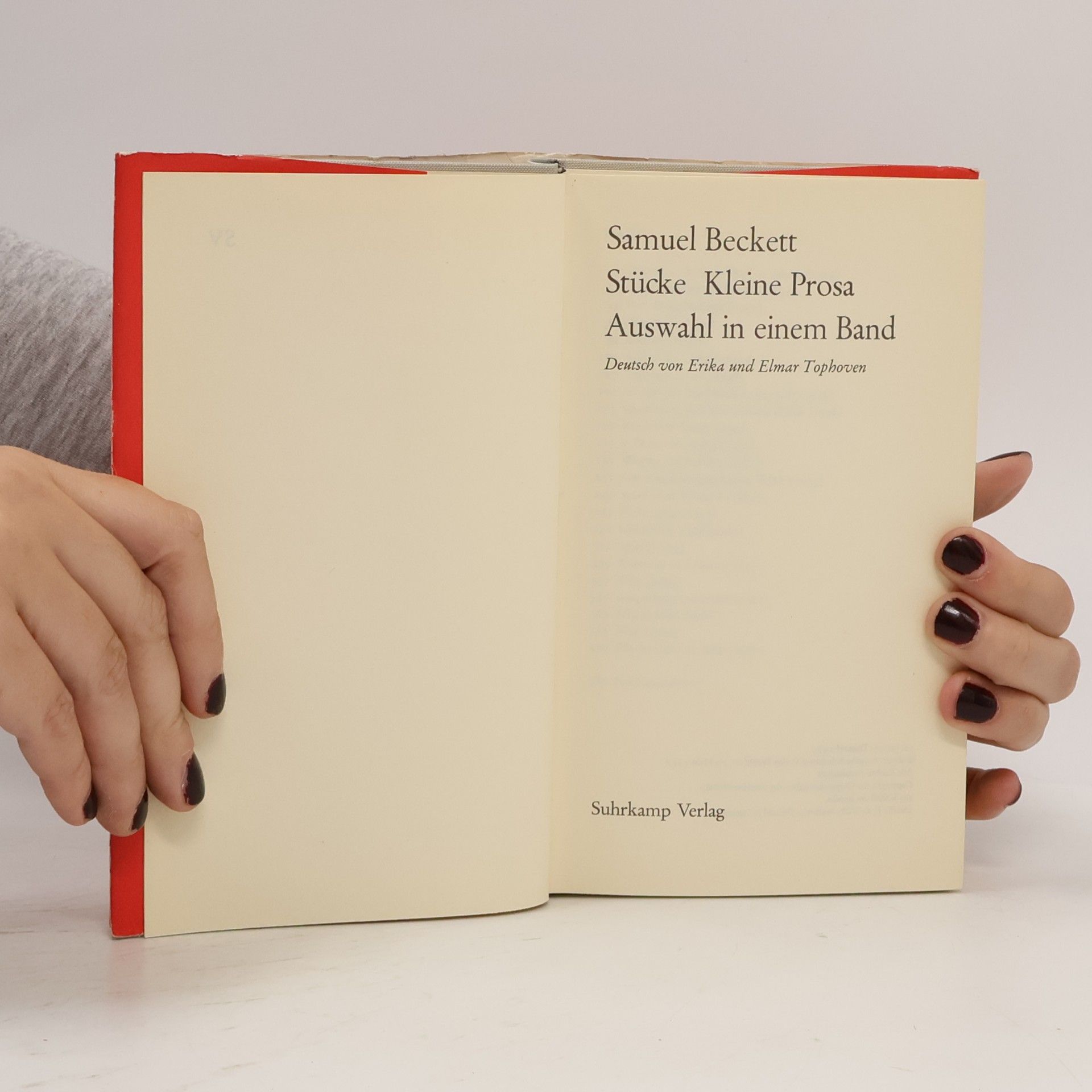 Samuel Beckett Stücke. Kleine Prosa. Auswahlt in einem Band