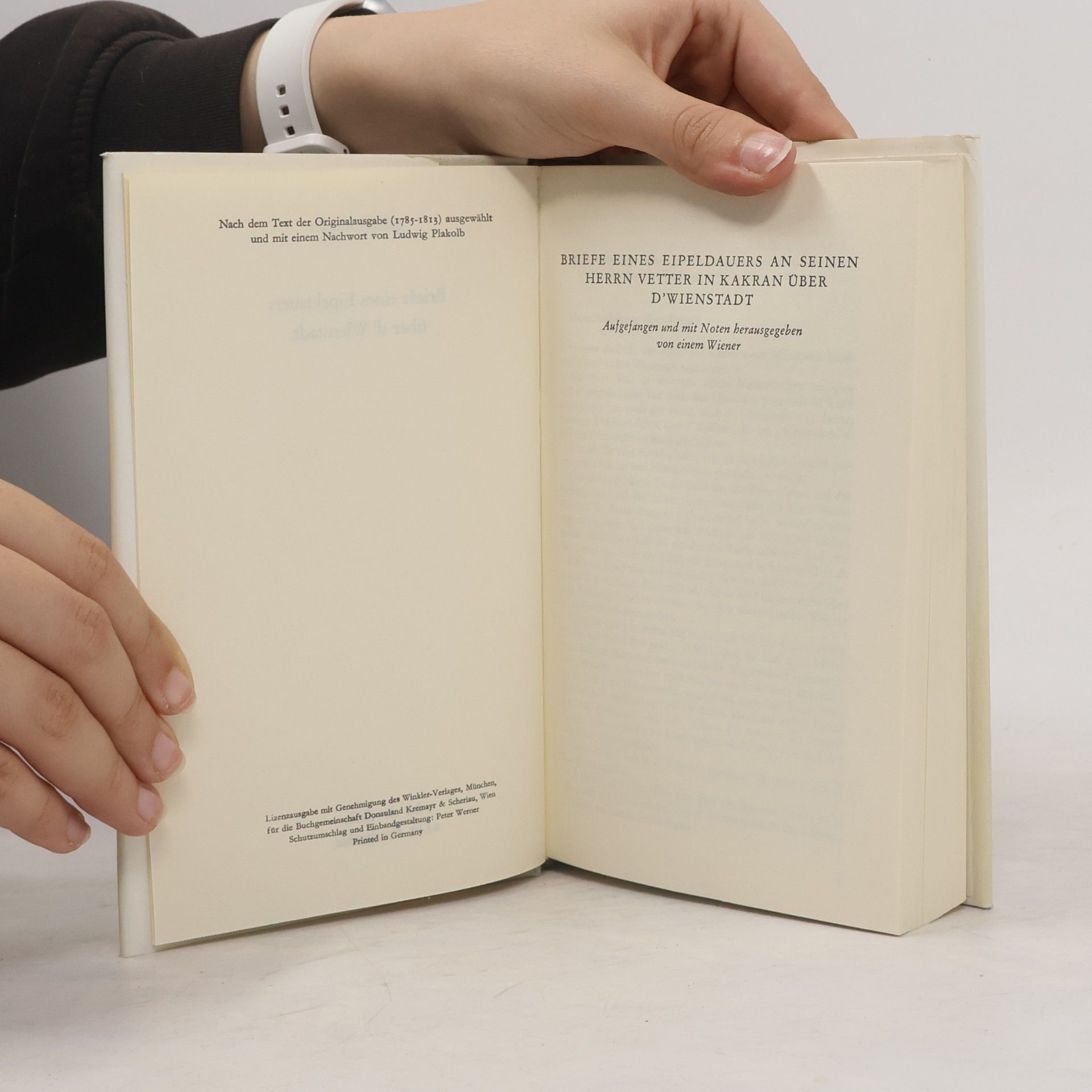 Autorenkollektiv Briefe eines Eipeldauers über d' Wienstadt