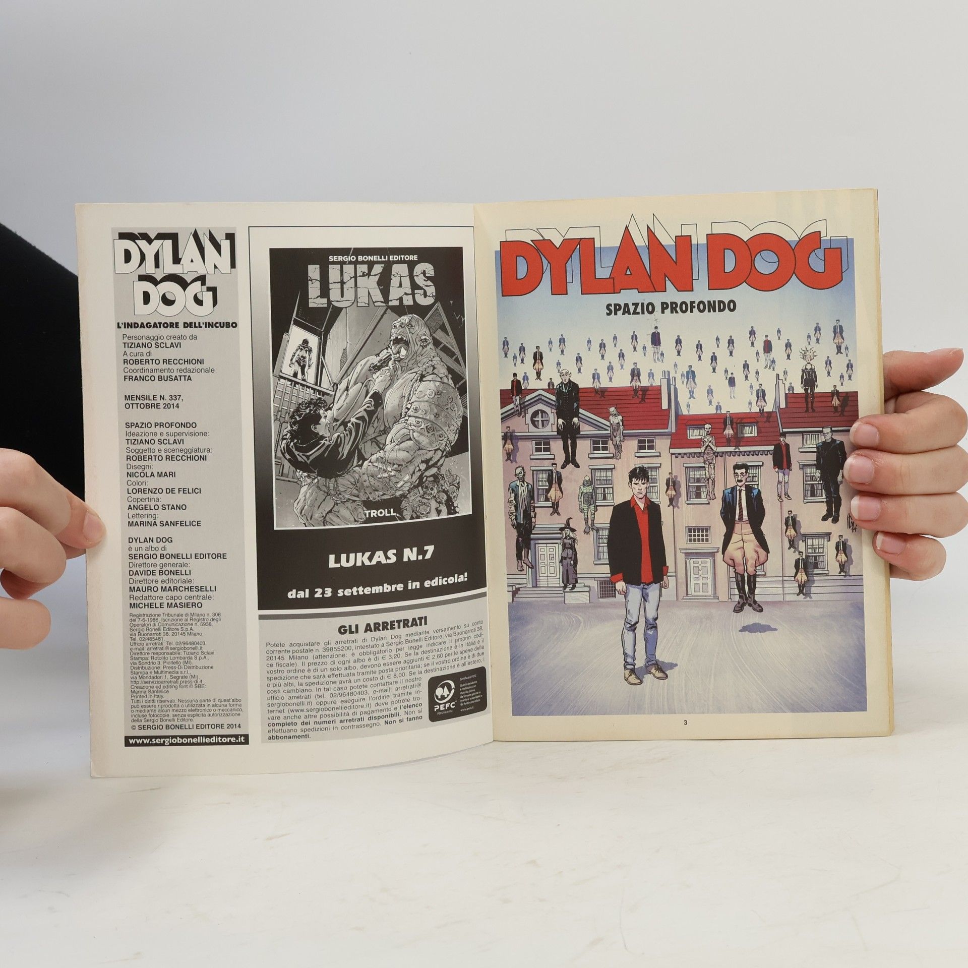 Roberto Recchioni Dylan Dog 337. Tutto a colori