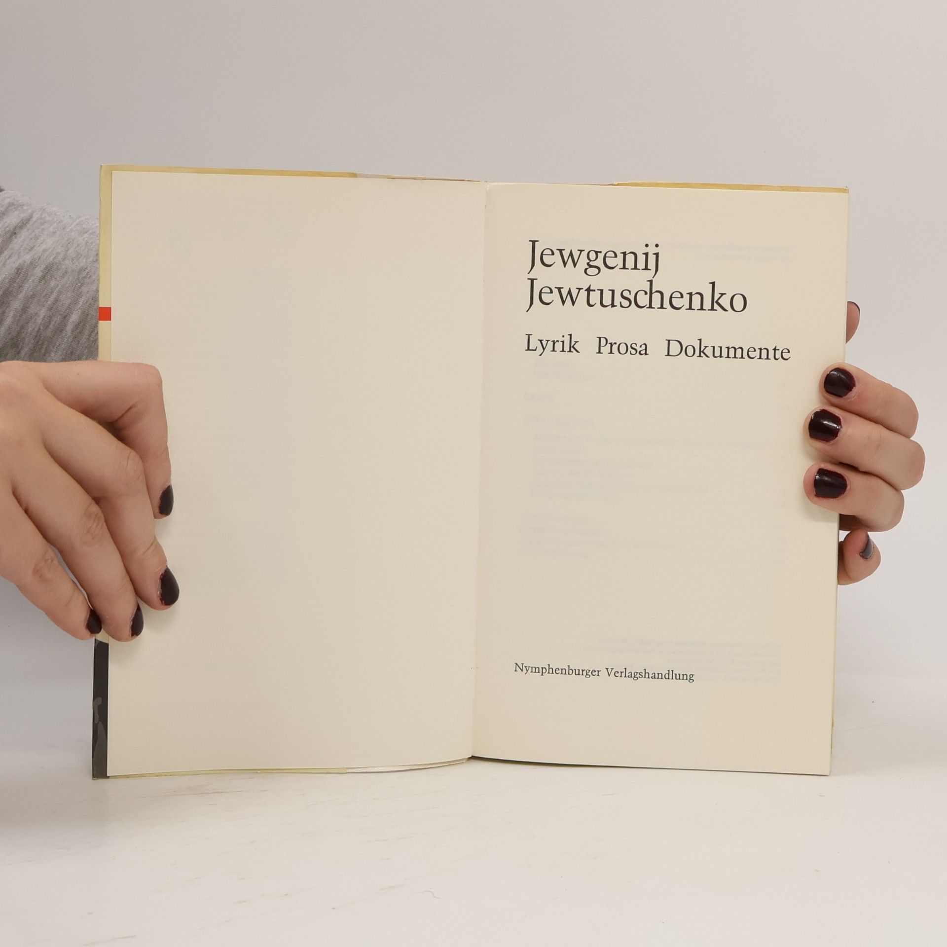 Jewgenij Jewtuschenko Lyrik, Prosa, Dokumente