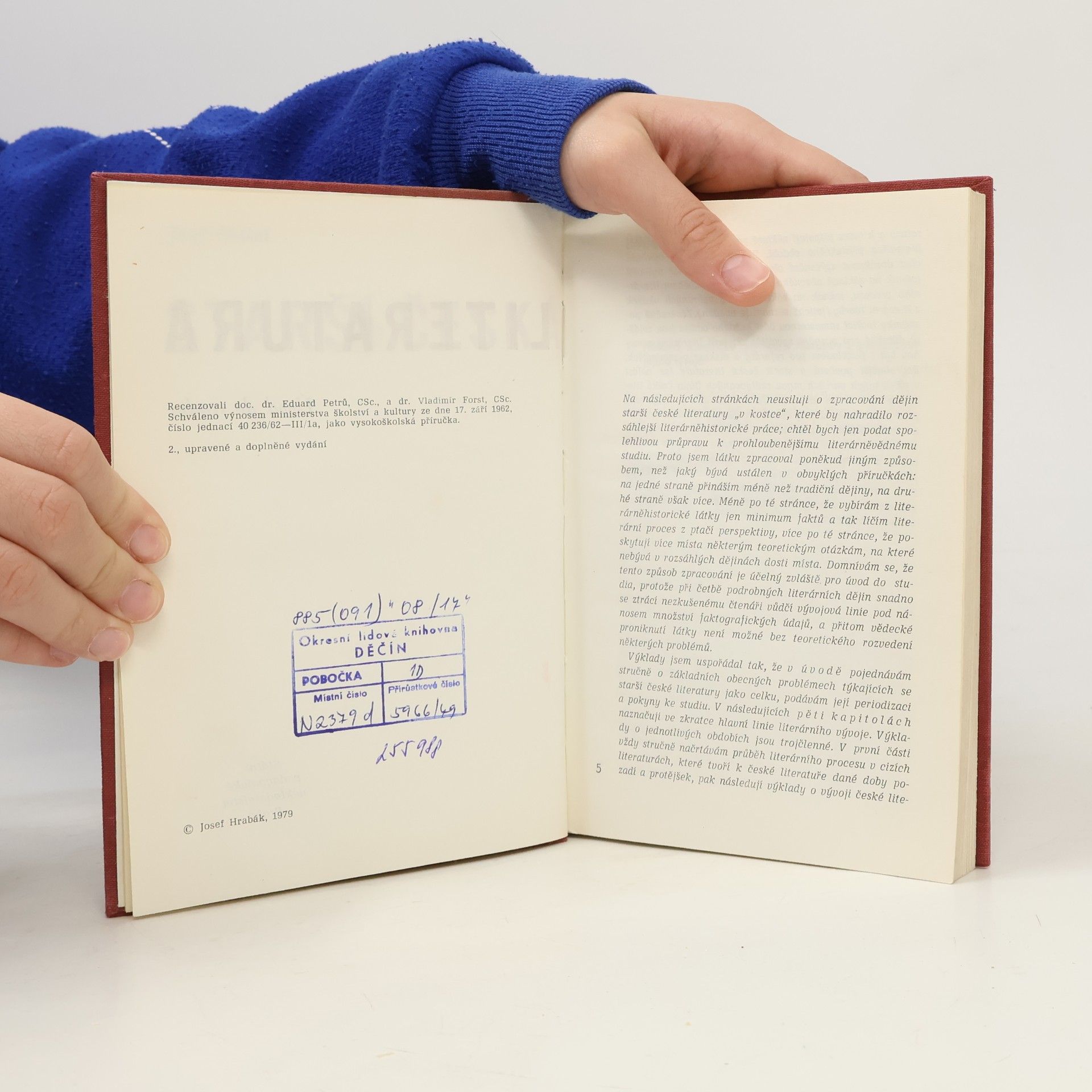 Josef Hrabák Starší česká literatura