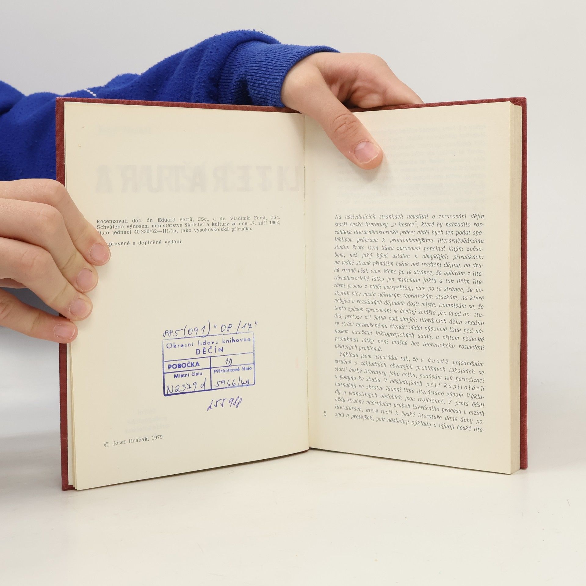 Josef Hrabák Starší česká literatura