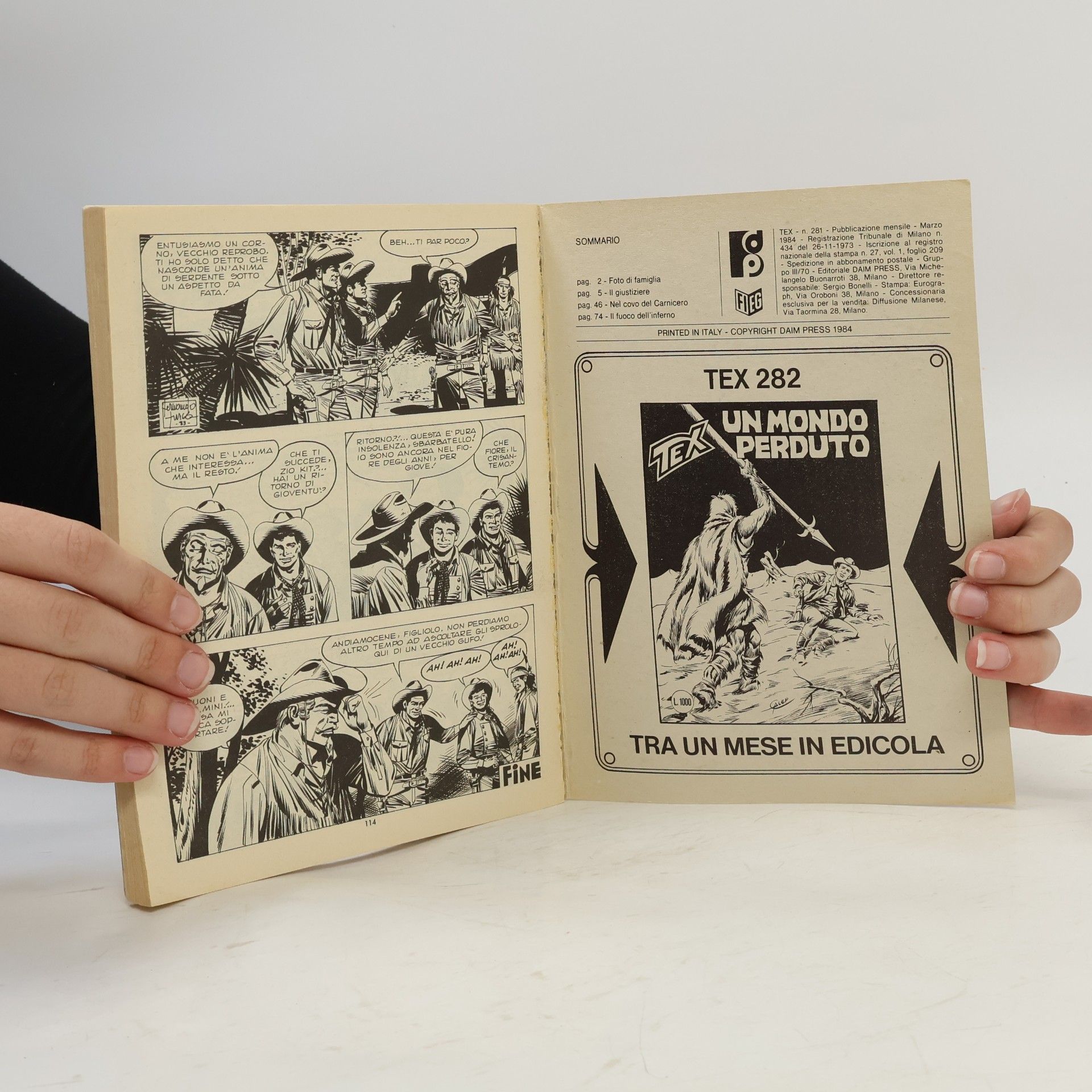 Various authors Tex 281. Il Giustiziere