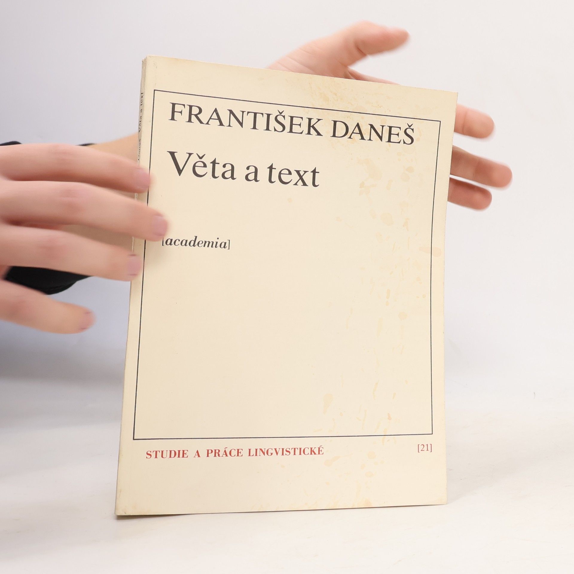 František Daneš Věta a text
