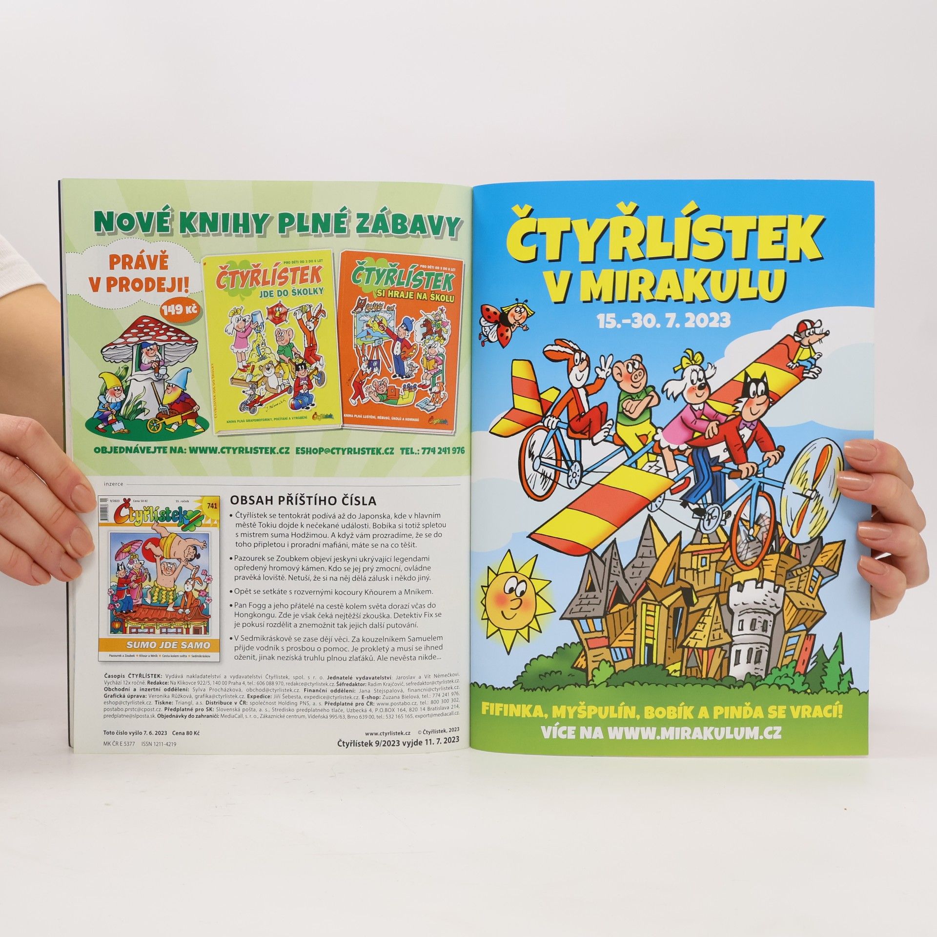 Jaroslav Němeček Čtyřlístek dvojčíslo 739-740. 7-8/2023
