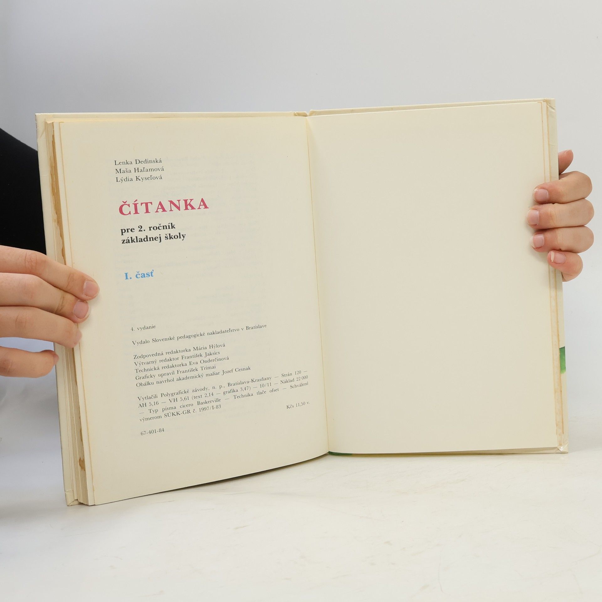 Autorenkollektiv Čítanka pre 2. ročník základnej školy I. časť