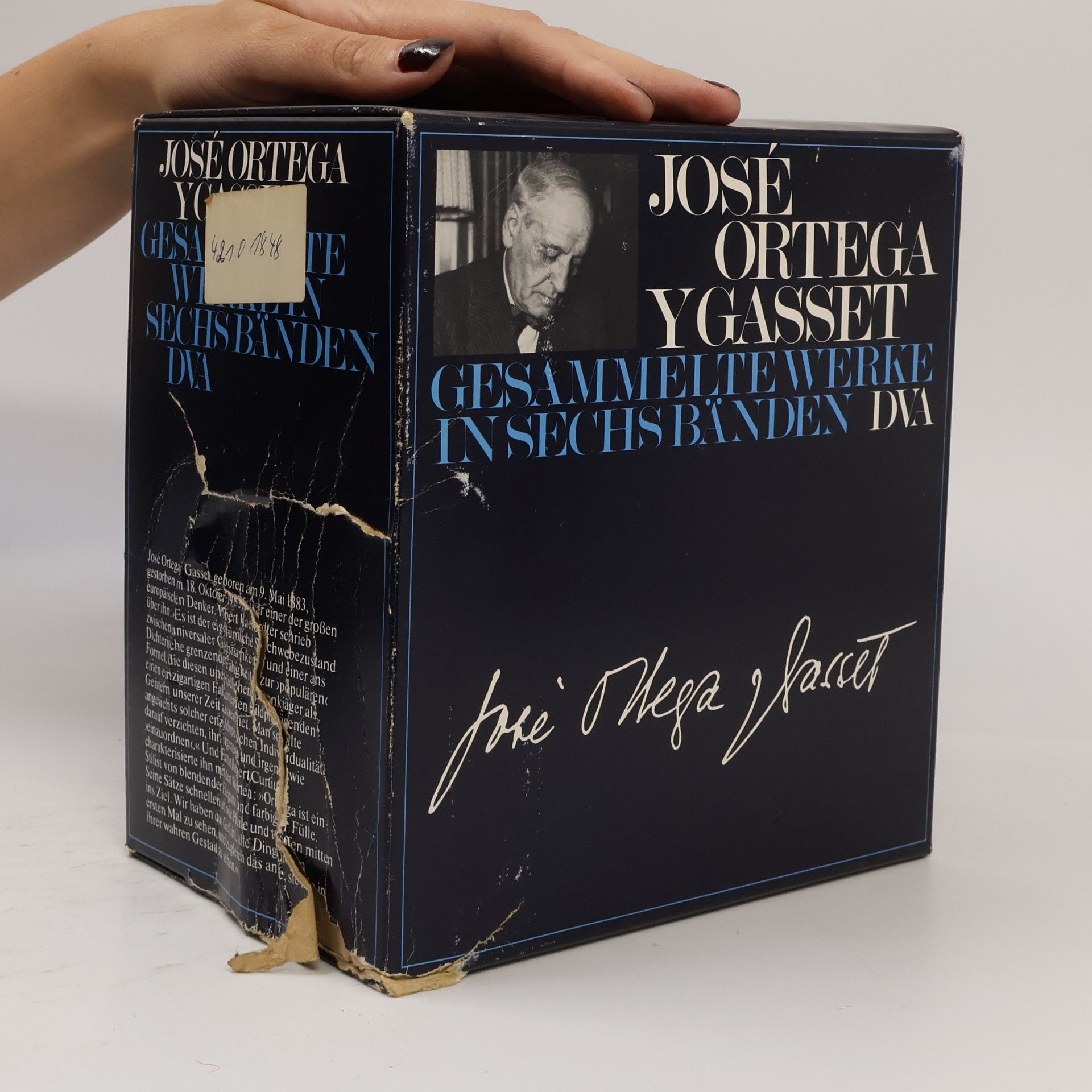 José Ortega y Gasset Gesammelte Werke I.-VI.