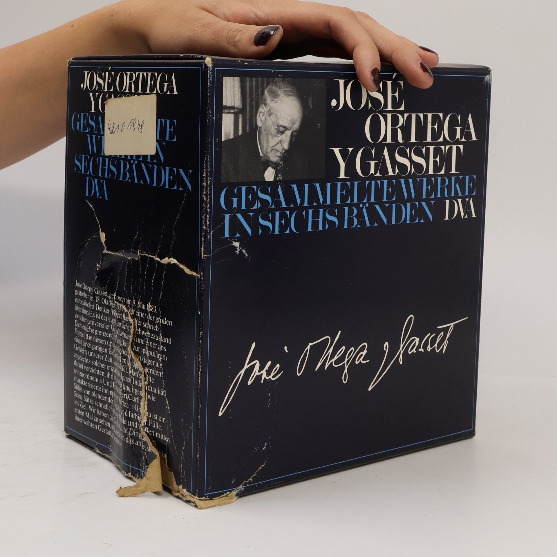 José Ortega y. Gasset Gesammelte Werke I.-VI.