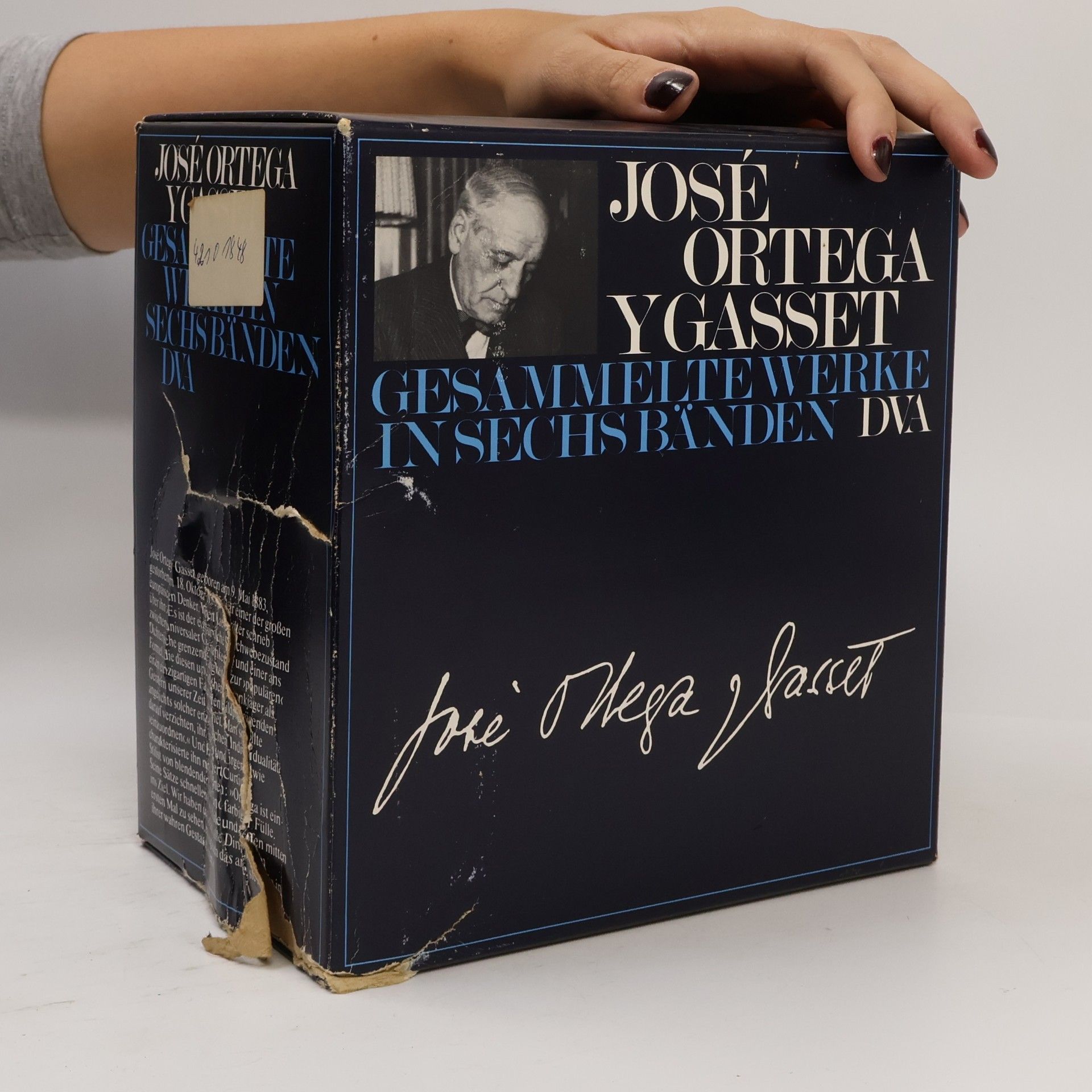 José Ortega y. Gasset Gesammelte Werke I.-VI.