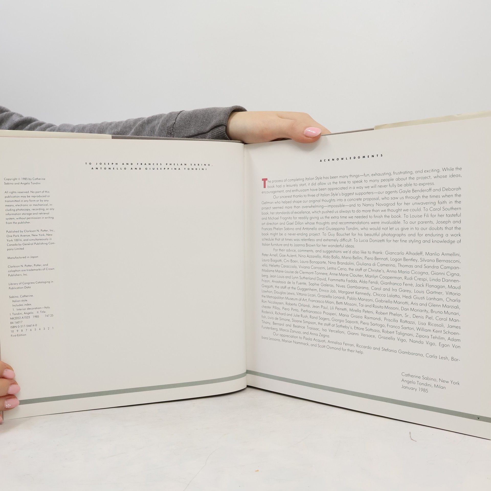 Catherine Sabino Potter Style and Source Book Series: Italian Style