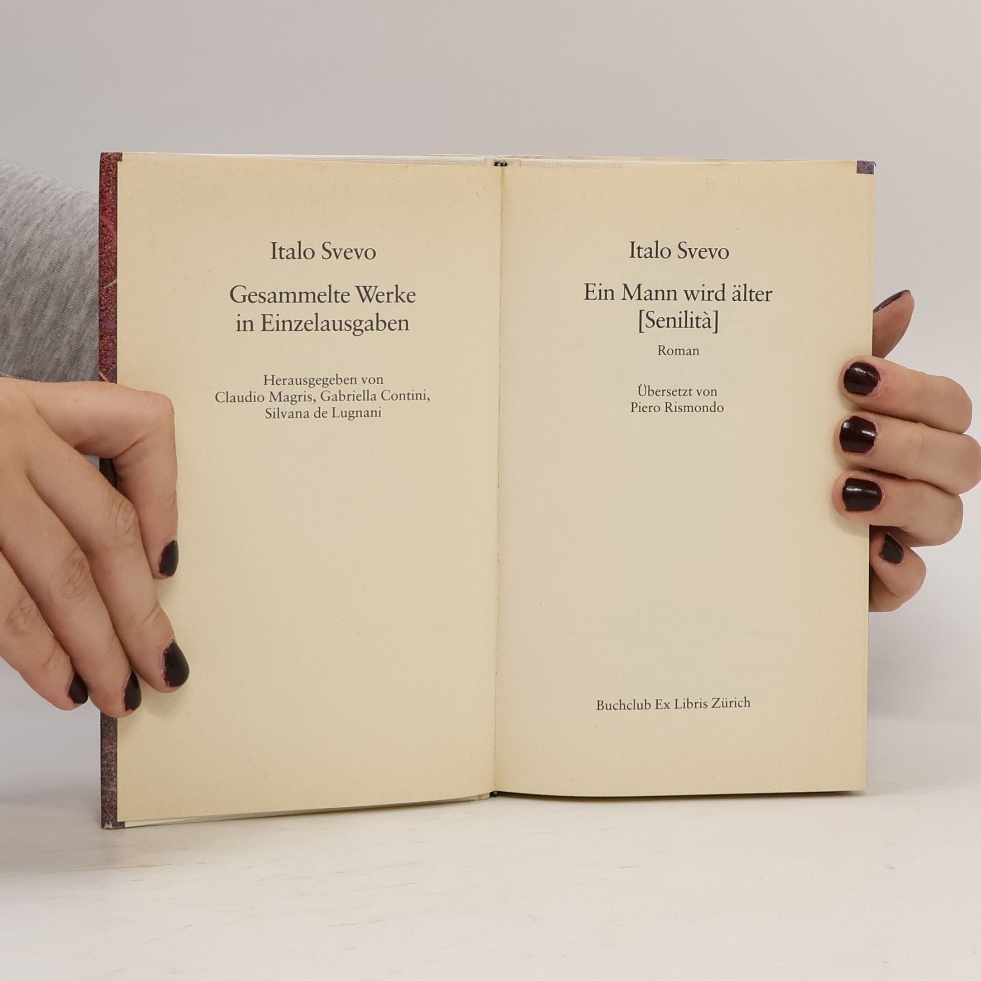 Italo Svevo Ein Mann wird älter