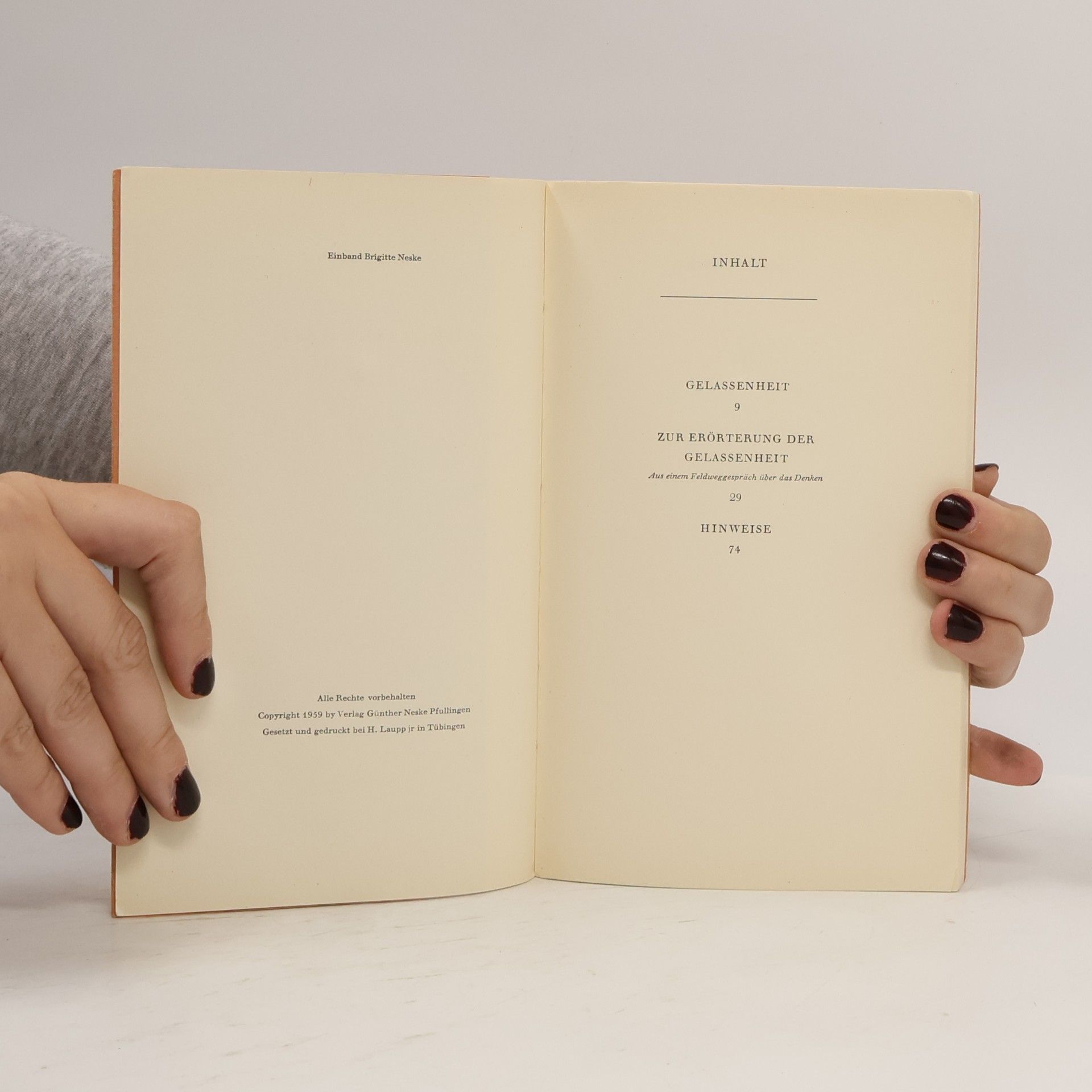 Martin Heidegger Gelassenheit