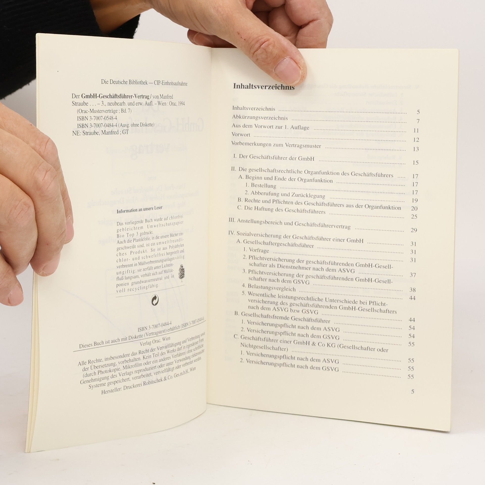 Manfred Straube Der GmbH-Geschäftsführervertrag