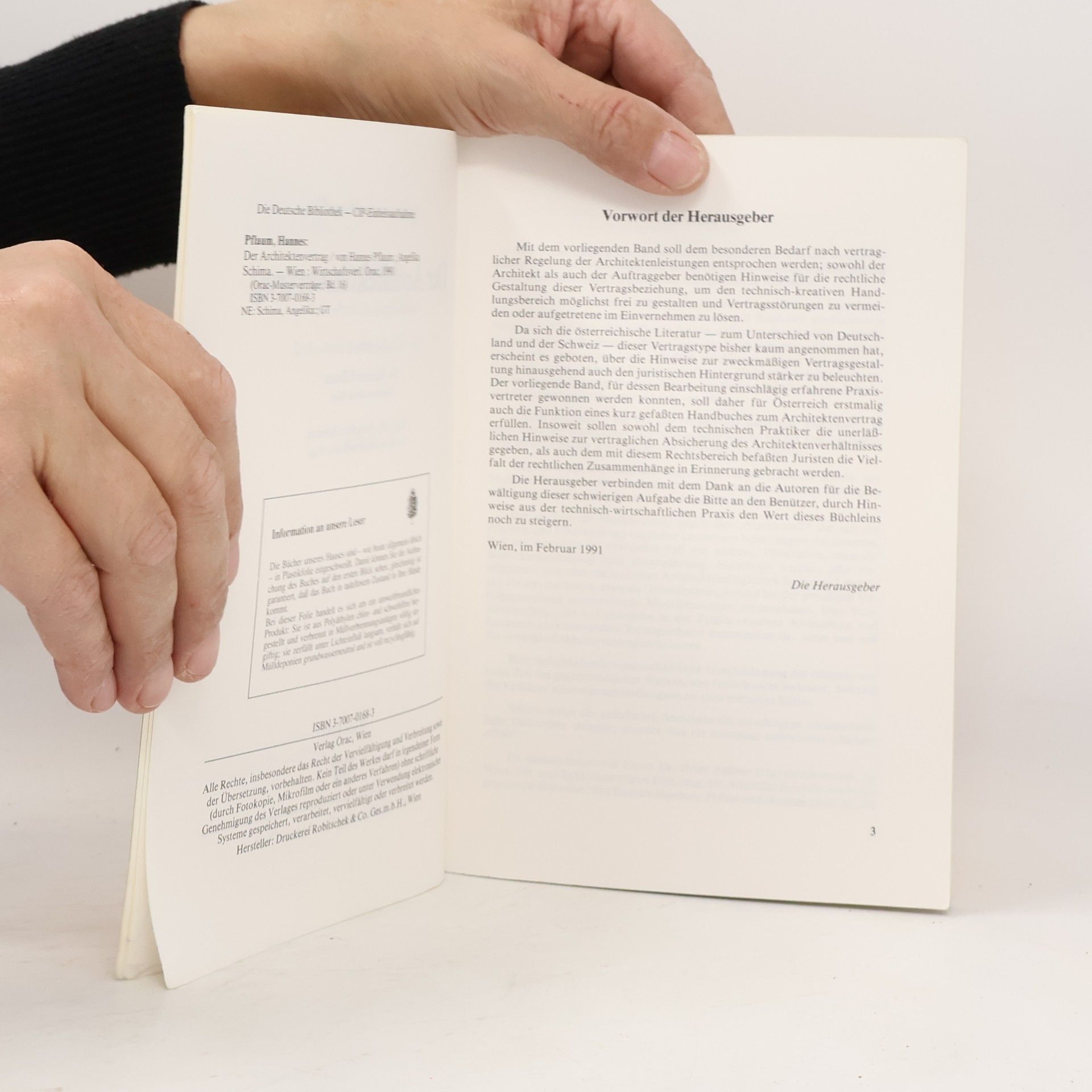 Hannes Pflaum Der Architektenvertrag