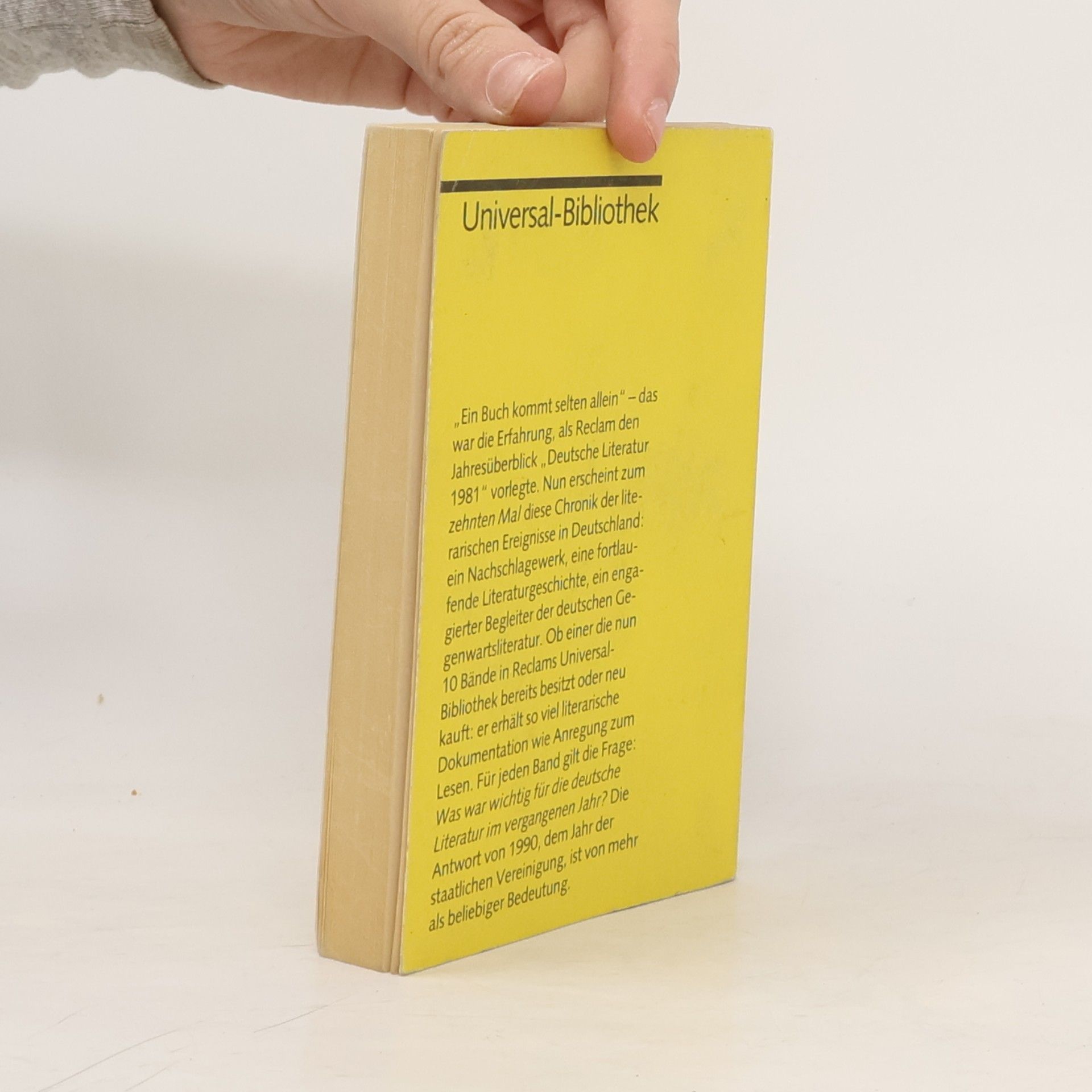 Franz Josef Görtz Deutsche Literatur 1990. Jahresüberblick