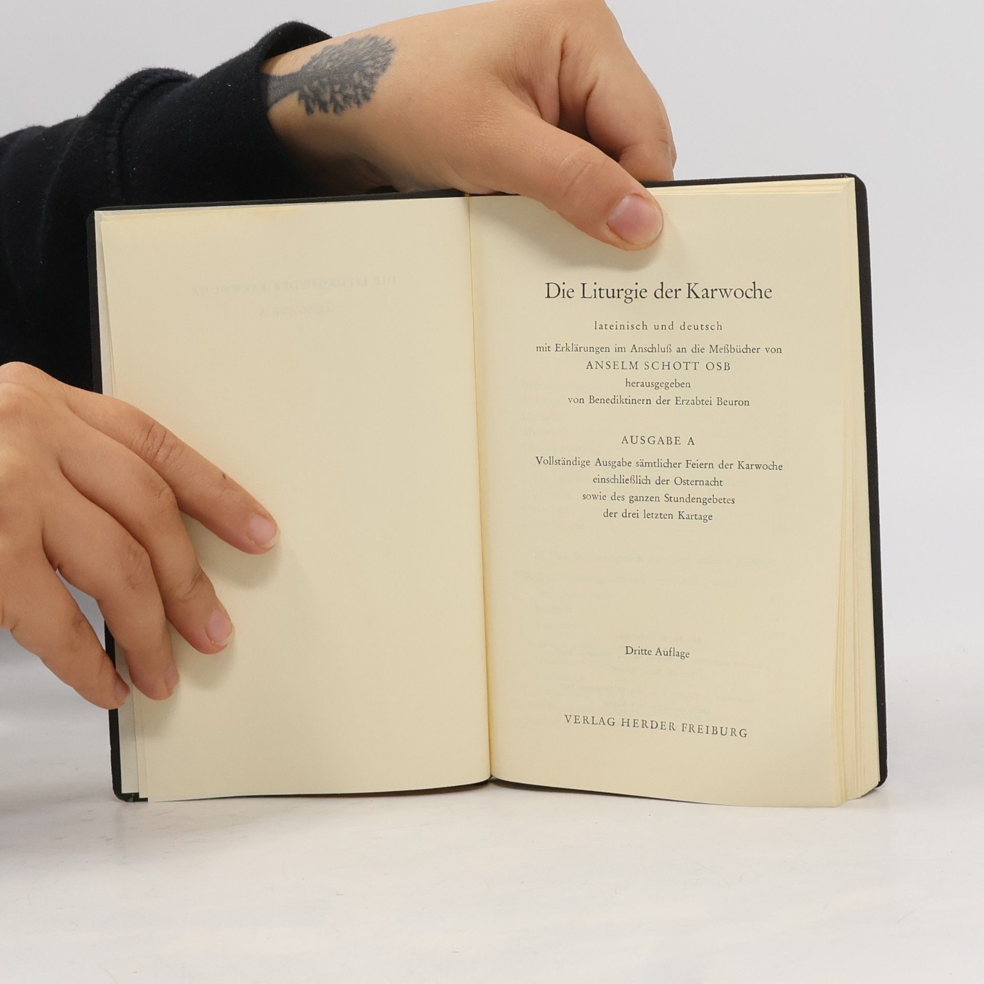 Anselm Schott Die Liturgie der Karwoche