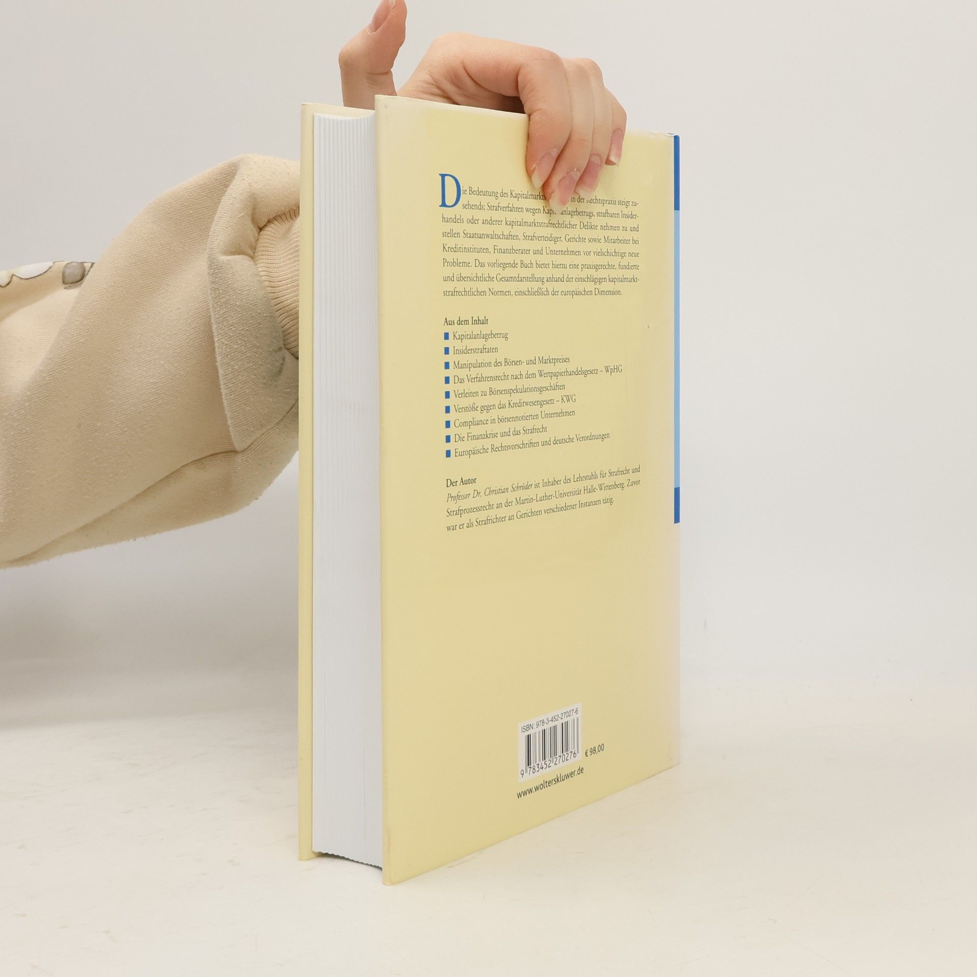 Christian Schröder Handbuch Kapitalmarktstrafrecht