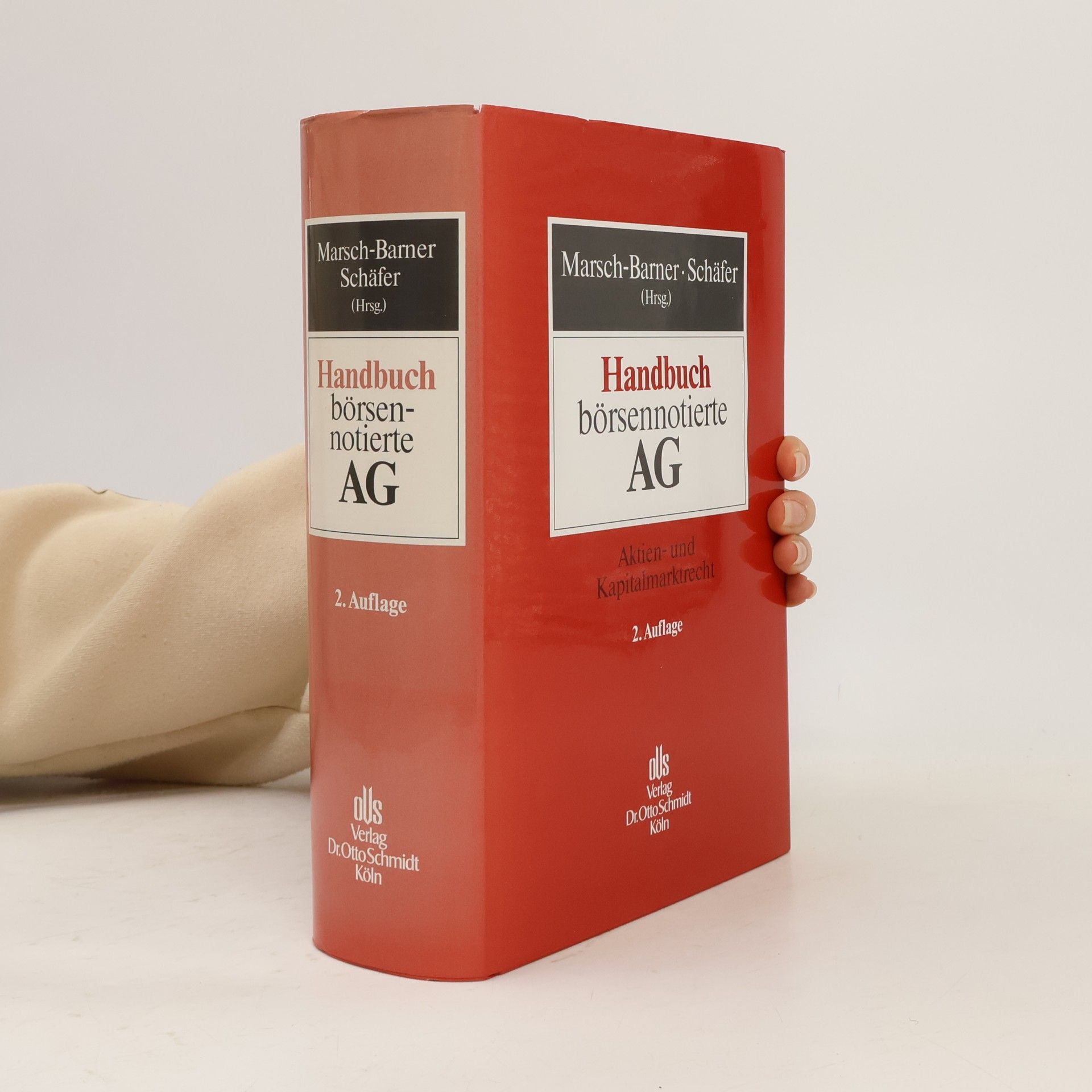 Reinhard Marsch-Barner Handbuch börsennotierte AG - 2. Auflage