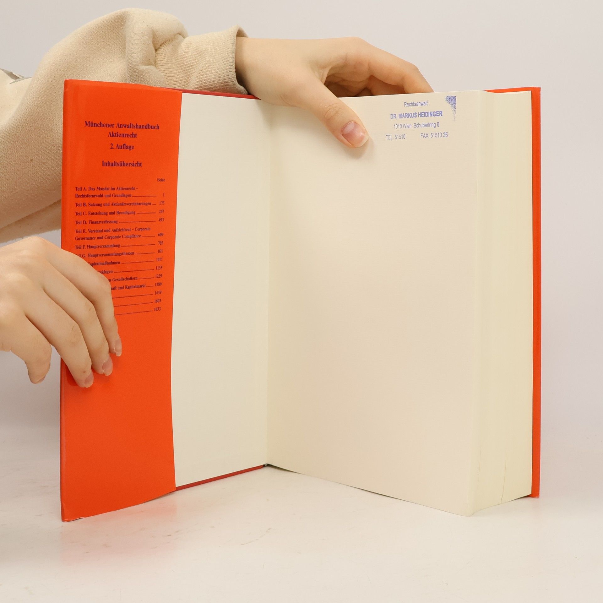 Matthias Schüppen Münchener Anwalts-Handbuch Aktienrecht