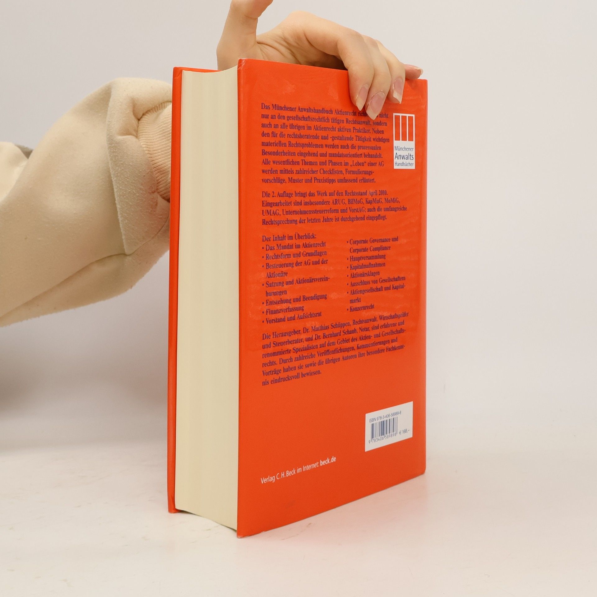 Matthias Schüppen Münchener Anwalts-Handbuch Aktienrecht