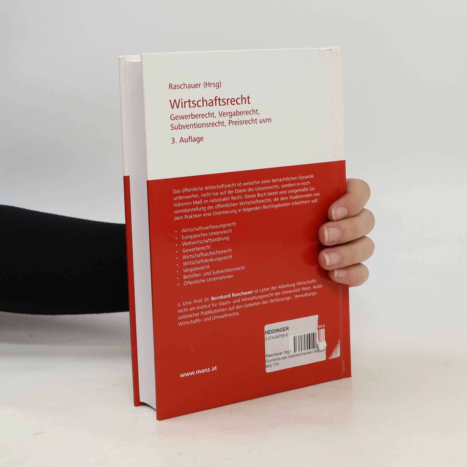 Raschauer Grundriss des österreichischen Wirtschaftsrechts