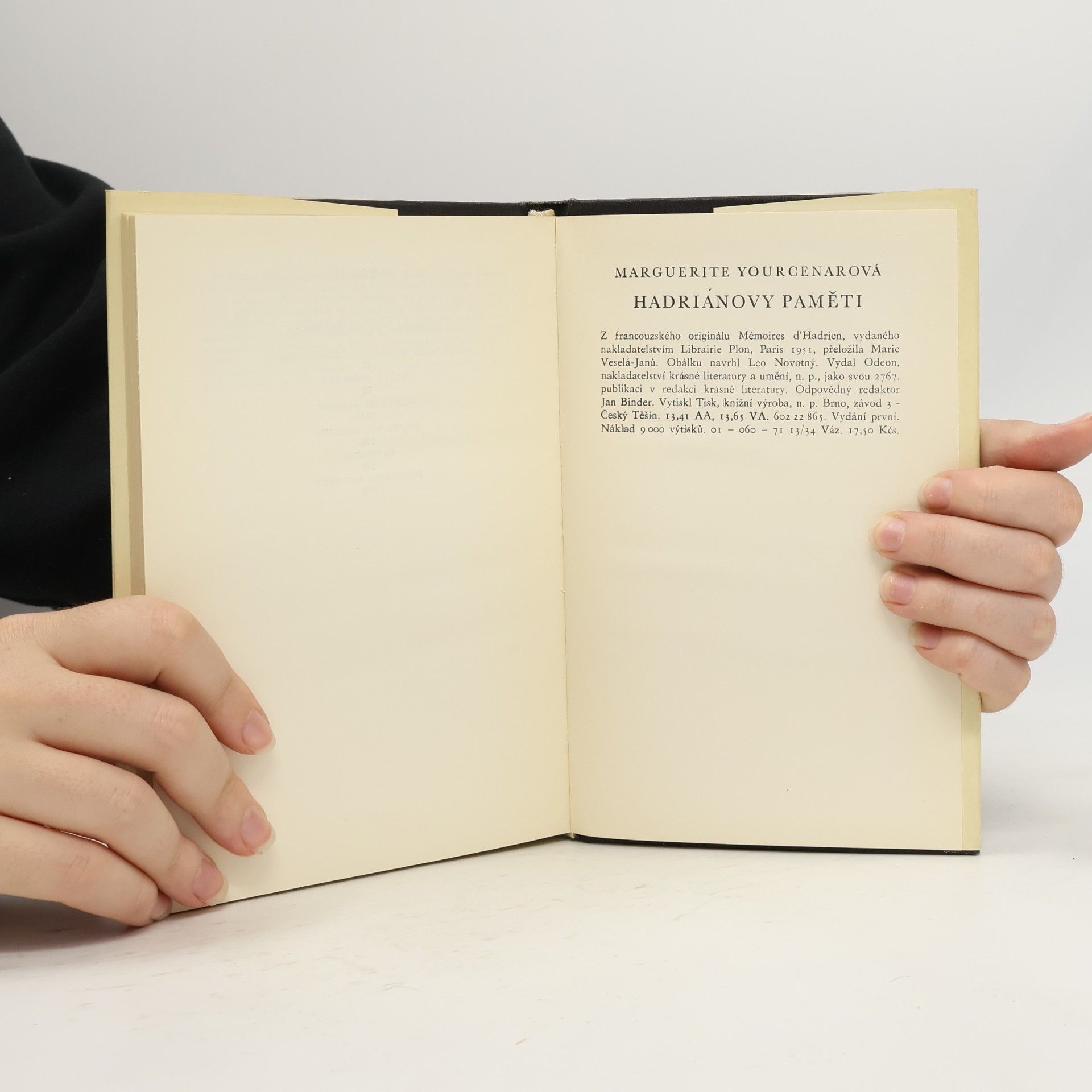 Marguerite Yourcenar Hadriánovy paměti