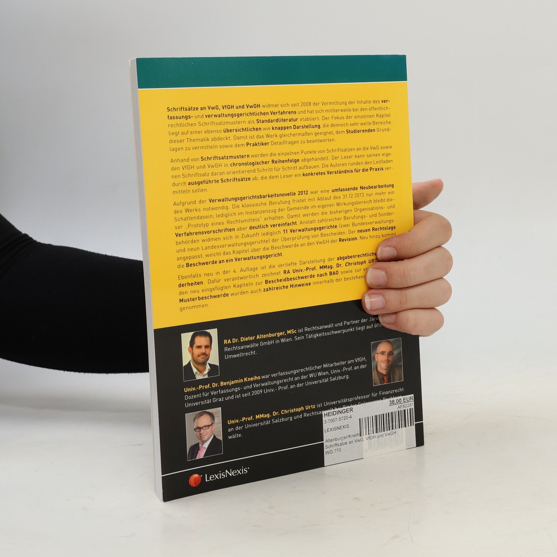Dieter Altenburger Rechtspraxis: Schriftsätze an VwG, VfGH und VwGH