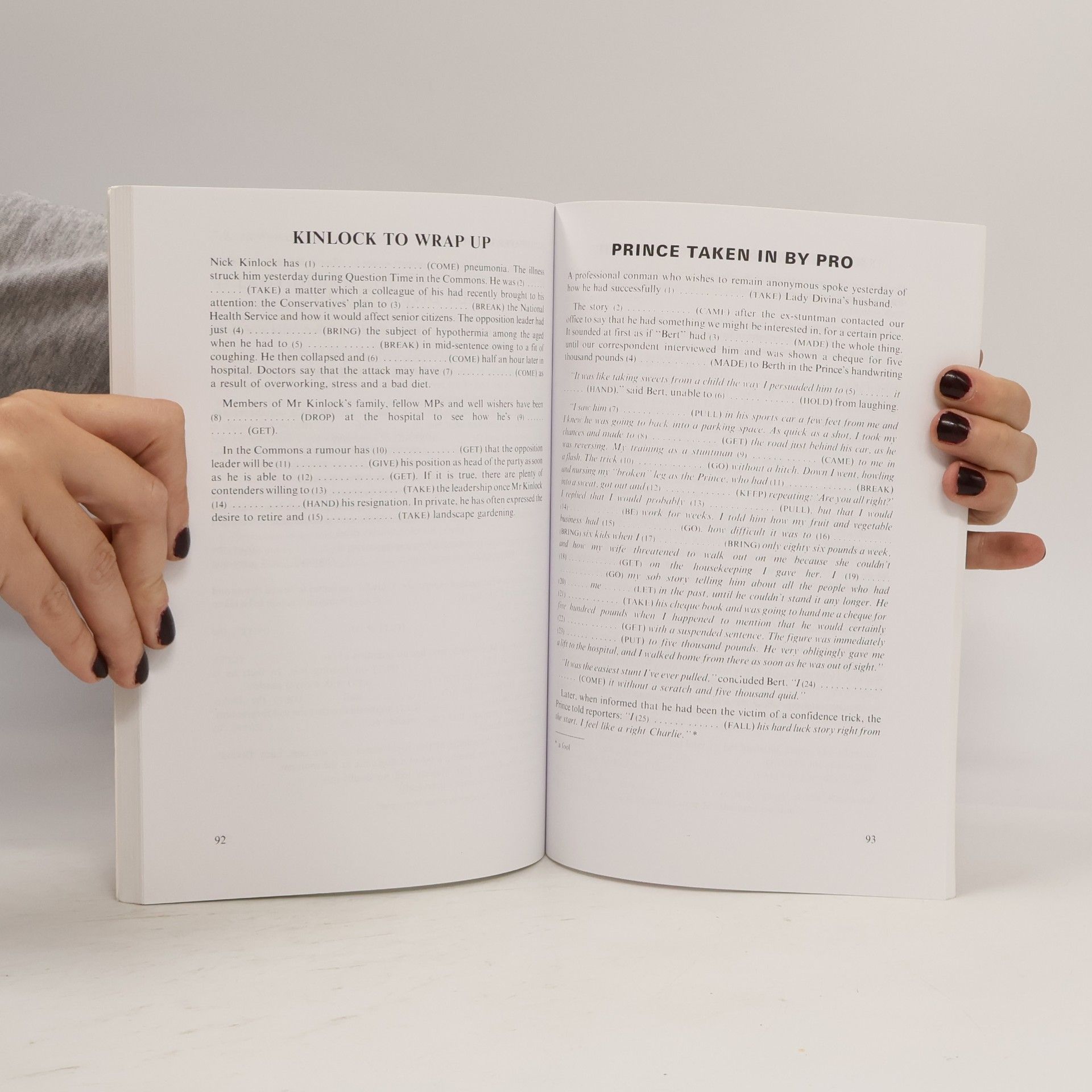 Daniel Blackman Tests in English. Phrasal verbs