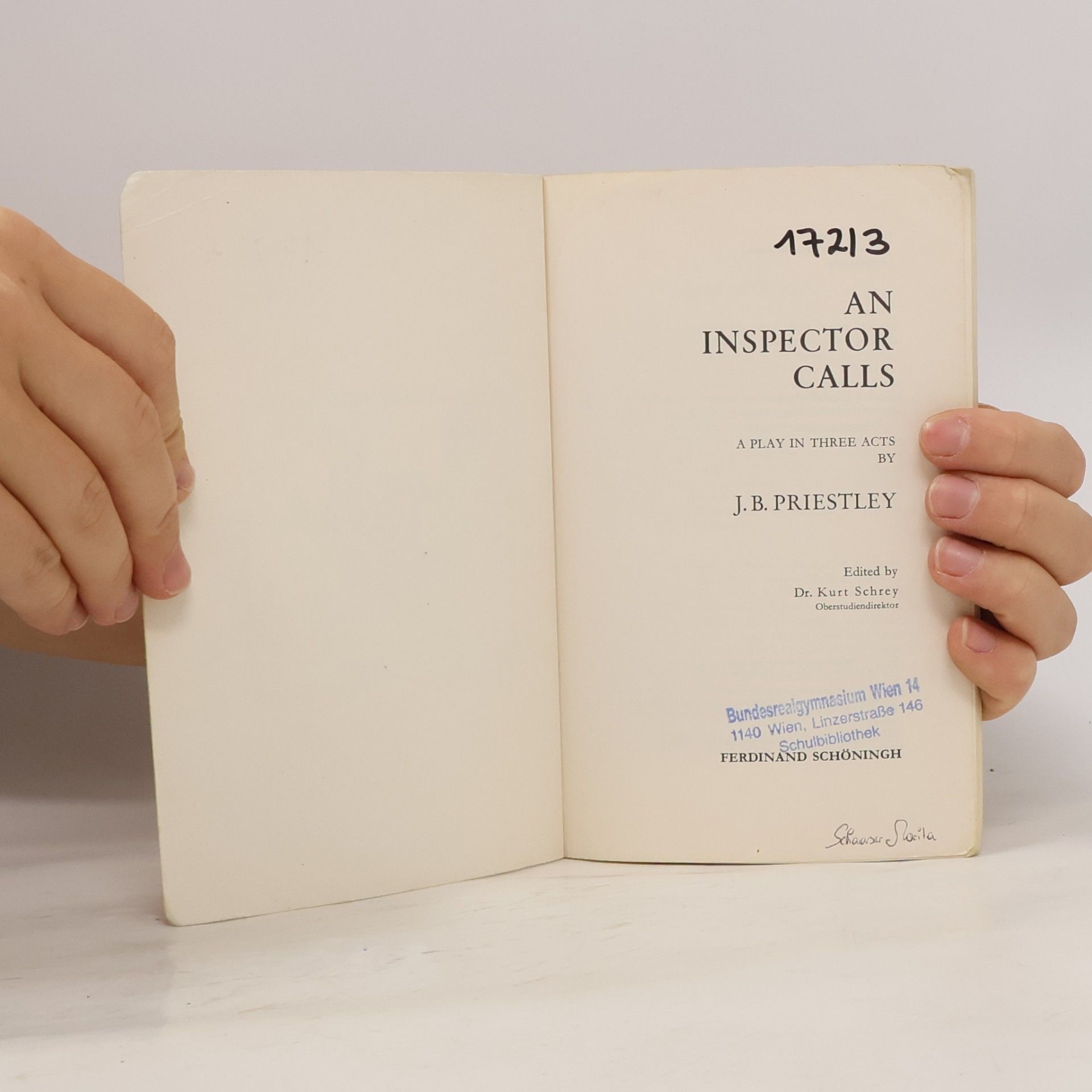 John Boynton Priestley An Inspector Calls