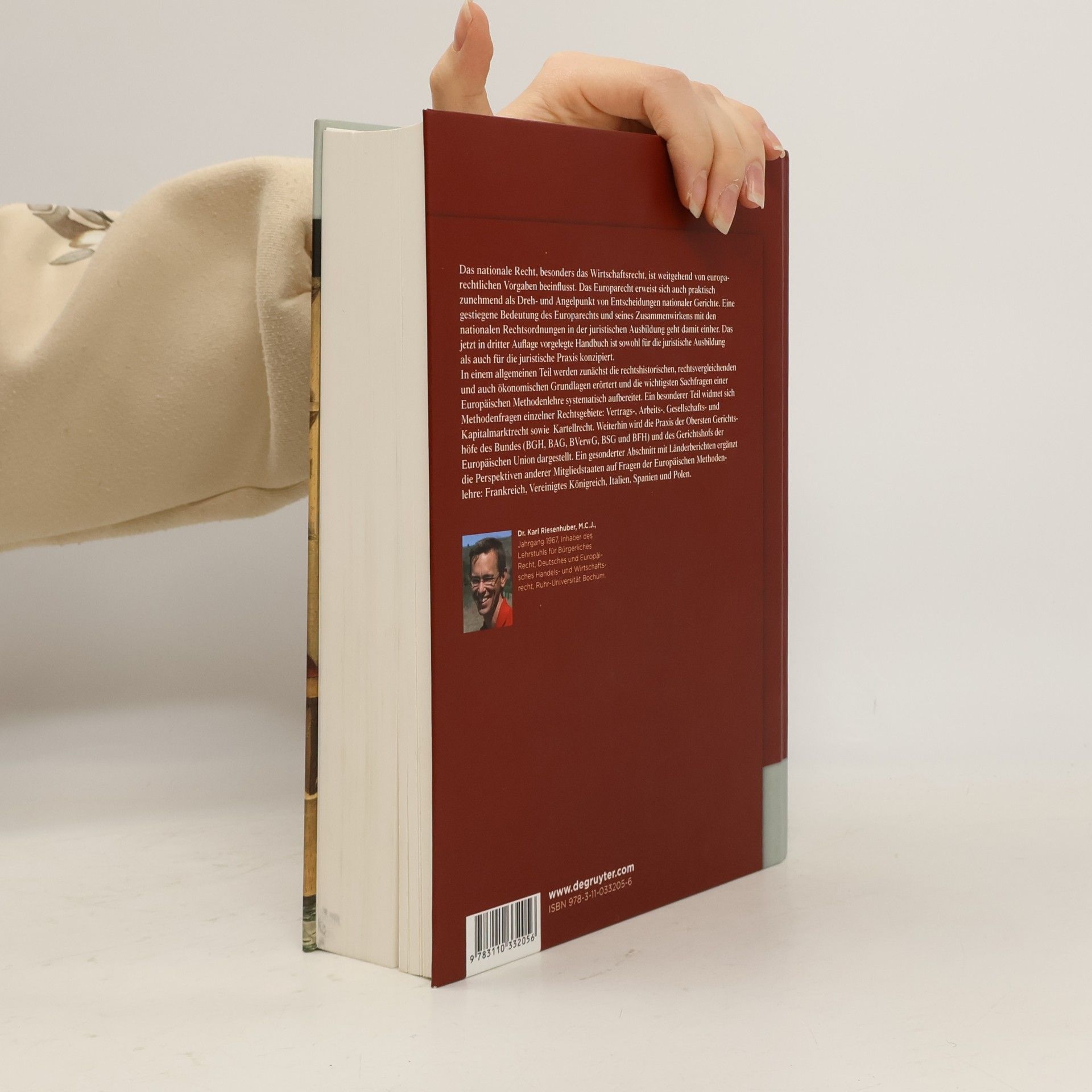 Karl Riesenhuber De Gruyter Handbuch: Europäische Methodenlehre