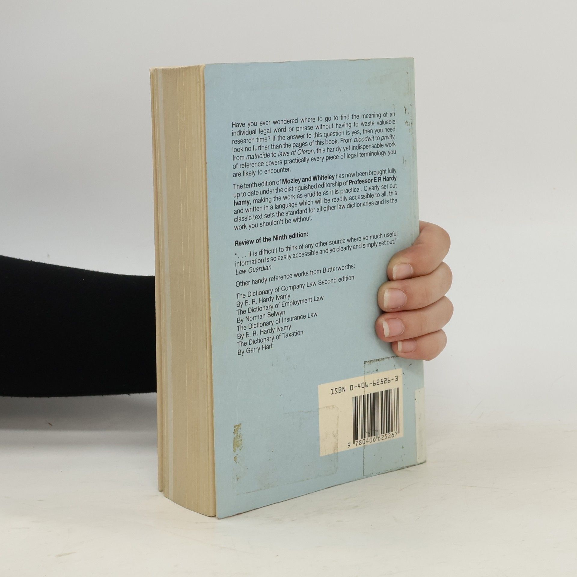 Edward E. Hardy Ivamy Mozley & Whiteley's Law Dictionary