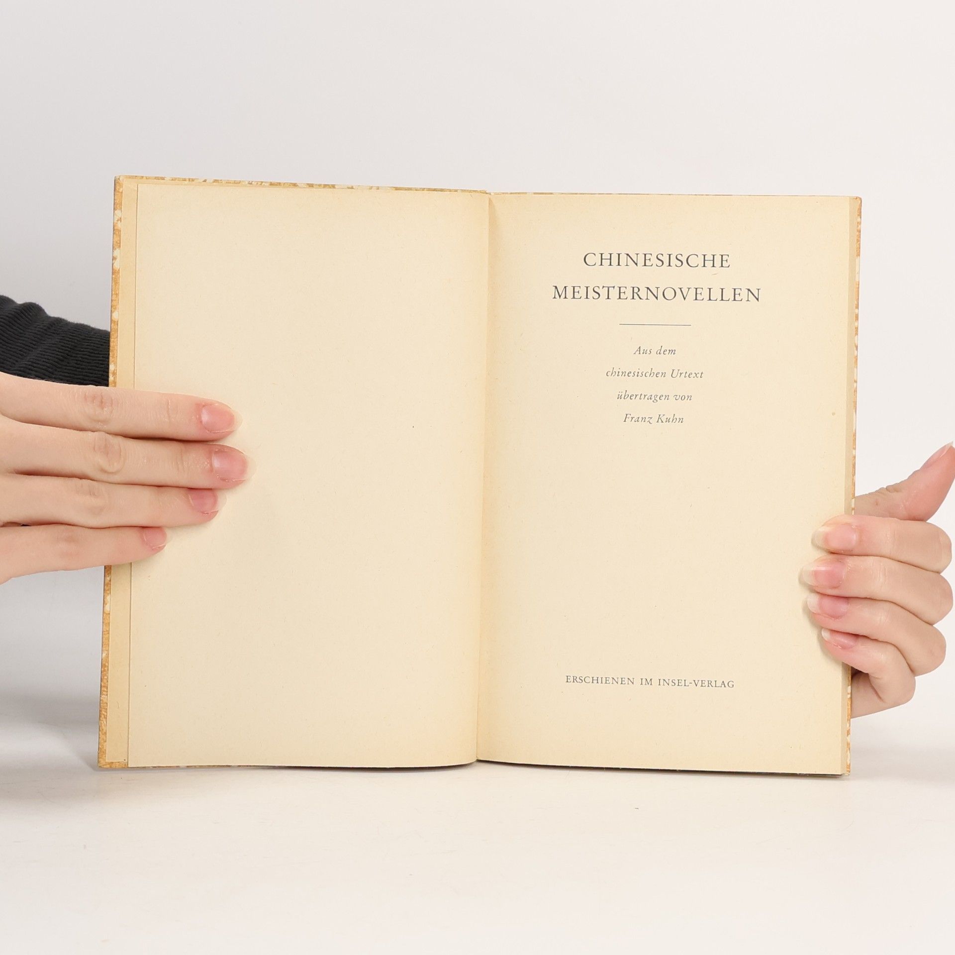 Franz Kuhn Chinesische Meisternovellen