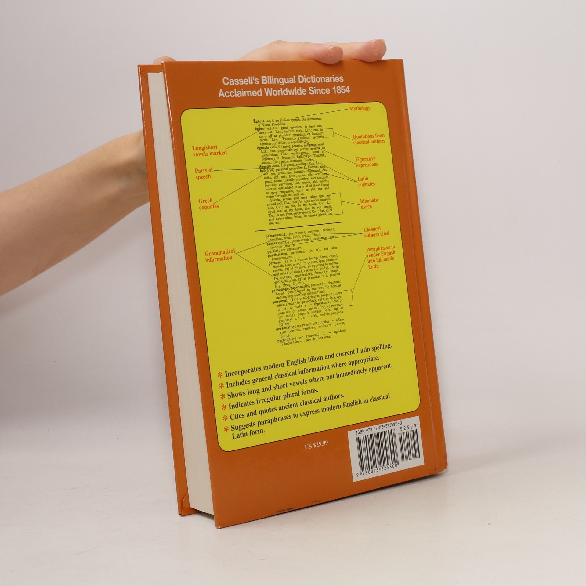 kolektiv Cassell's Standard Latin Dictionary - Latin/English - English/Latin